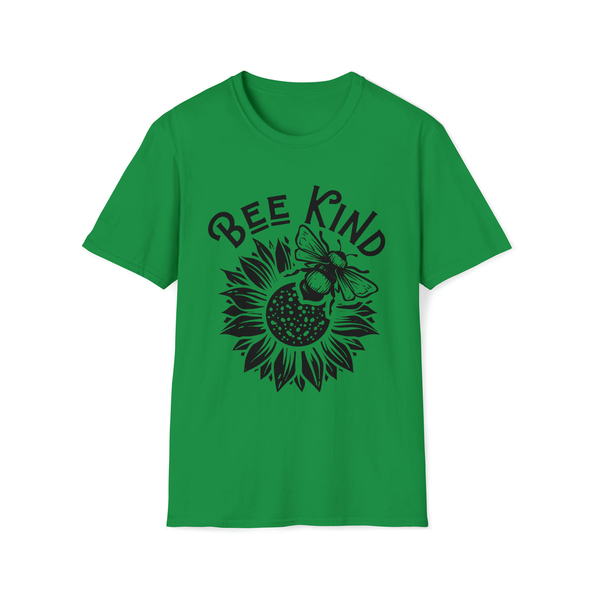 Bee Kind Inspirational Sunflower Shirt | Be Kind Sunflower Gift | Unisex Soft T-Shirt