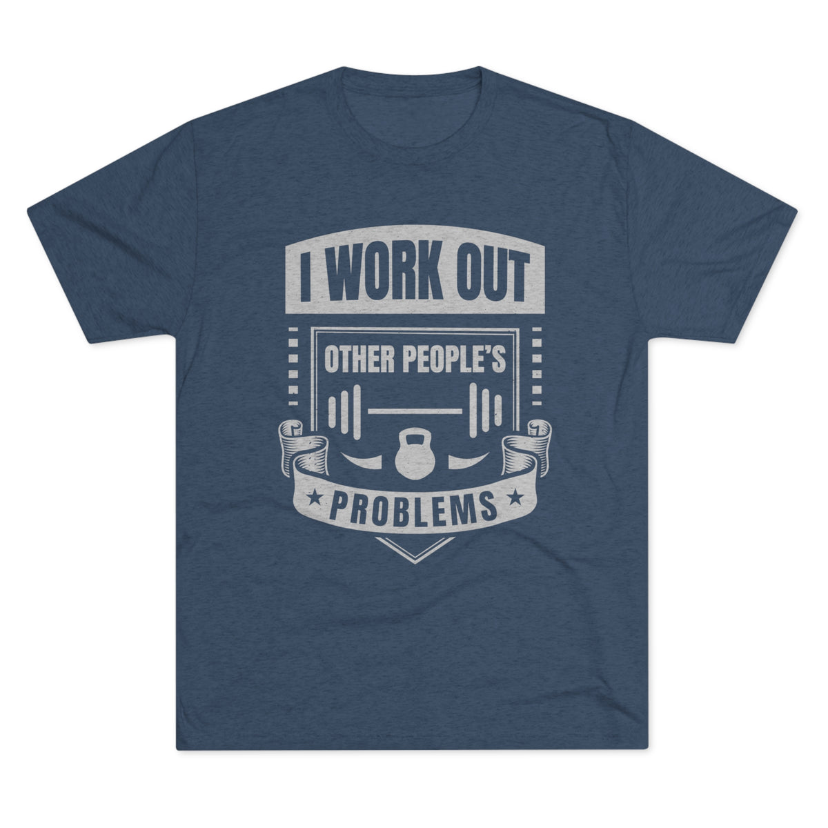 I Work Out Funny School Psychologist Shirt | Counselor Gift | Unisex Tri-Blend Crew Tee