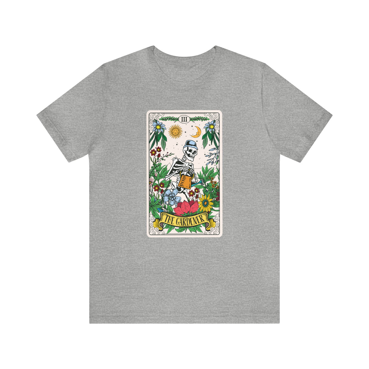 The Gardener Tarot Card Gardening Shirt | Tarot Card Gardener Gift | Unisex Jersey T-shirt