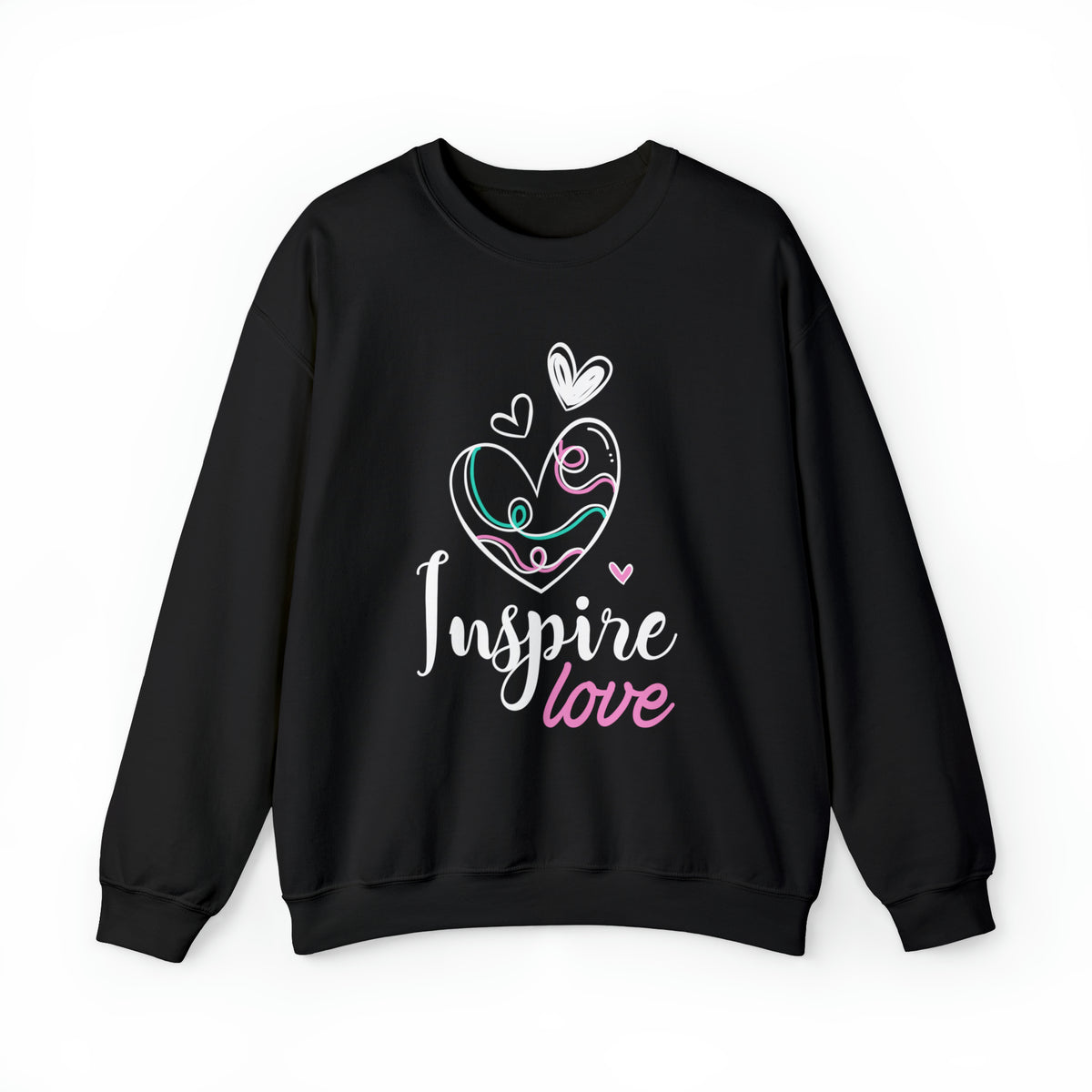 Inspire Love Motivational Aesthetic Shirt | Valentine's Day Gift | Unisex Crewneck Sweatshirt
