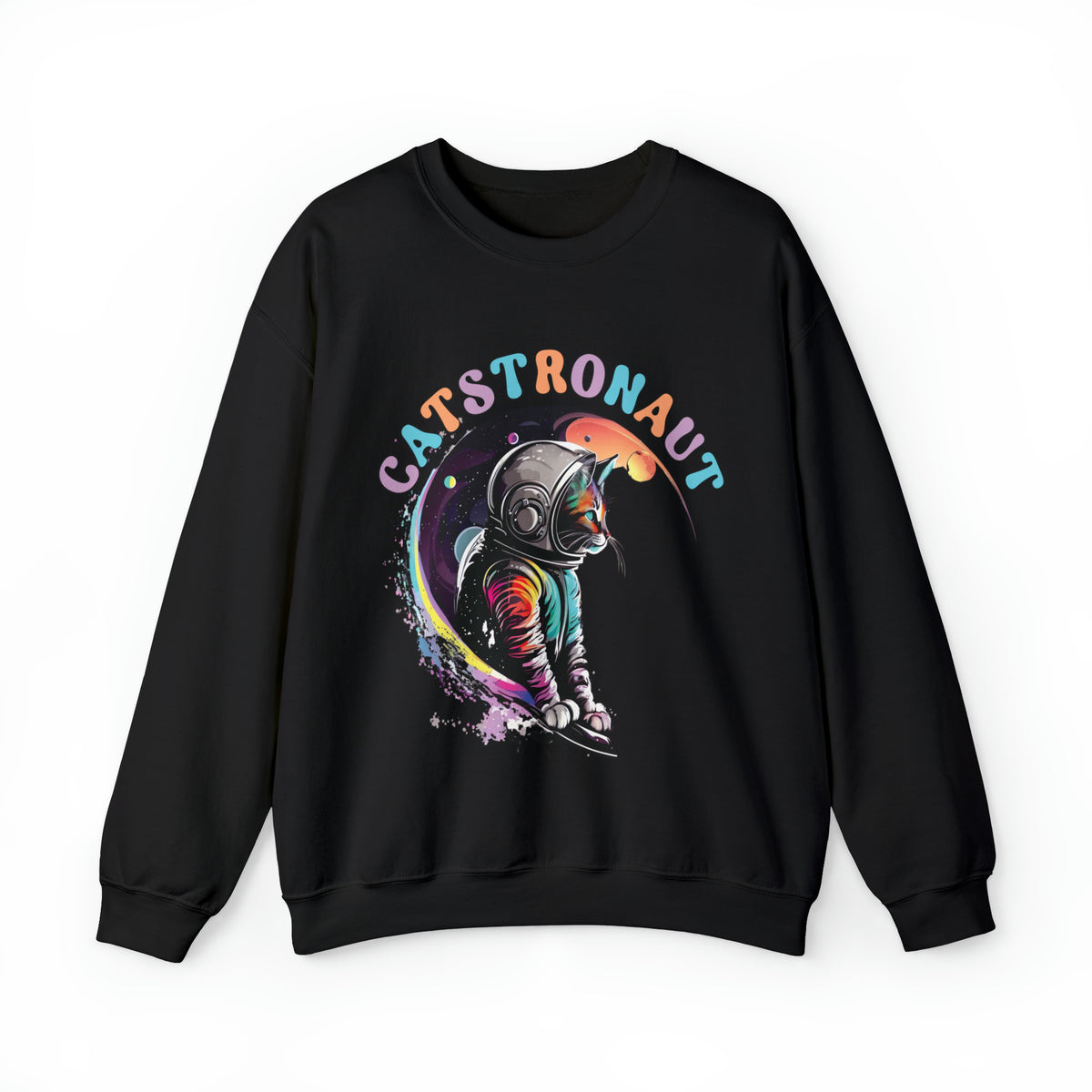 Catstronaut Funny Cat Shirt |Astronaut Shirt | Cat In Space Shirt | Cat Lover Gift | Nerd Gift | Unisex Crewneck Sweatshirt | Unisex Crewneck Sweatshirt