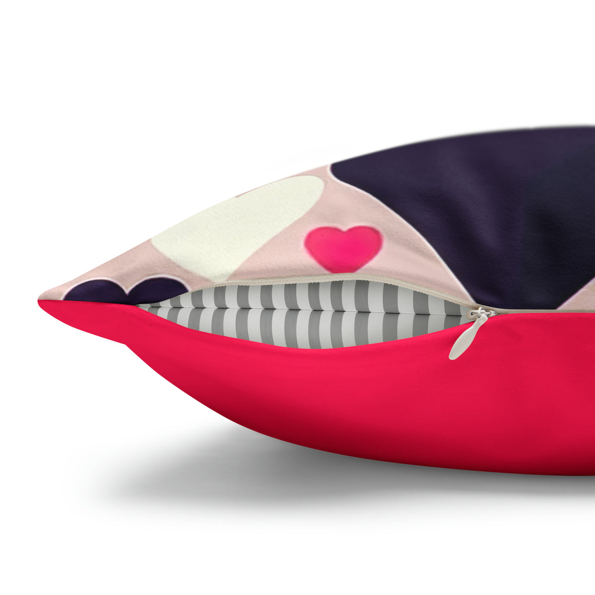 Cute Valentine Throw Pillow Case | Valentine Hearts Pillow Home Decor | Valentine Gift for Her | Faux Suede Decorative Throw Pillow Case