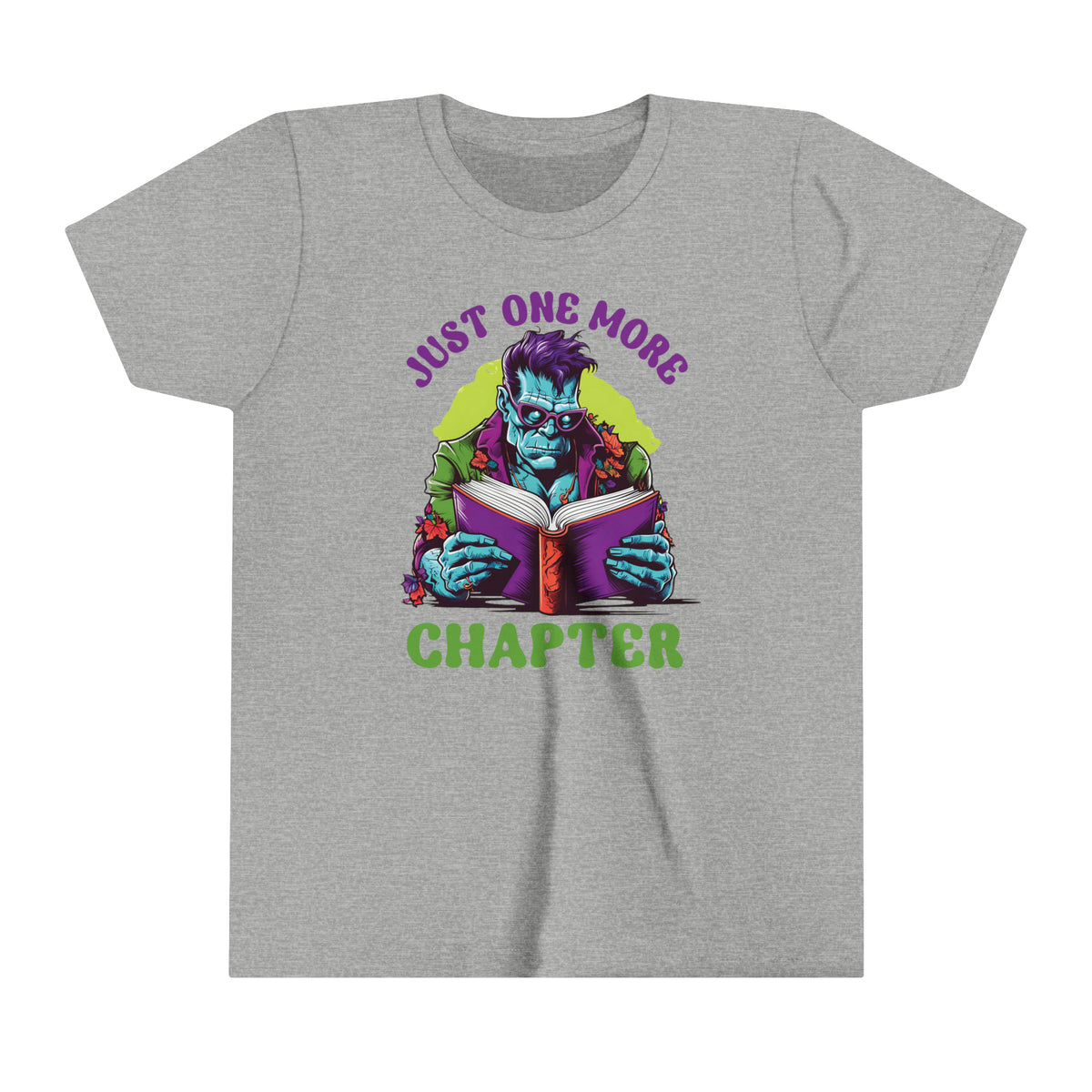 Just One More Chapter Frankenstein Shirt | Halloween Book Shirt | Book Lover shirt | Book Lover Gift | Youth Jersey T-shirt