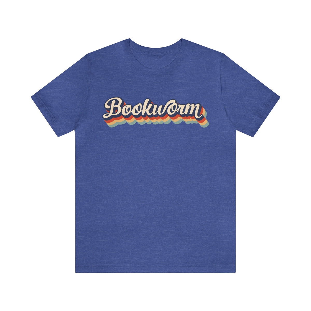 Retro Bookworm Book Lover Shirt | Bookish Gift | Unisex Jersey T-shirt