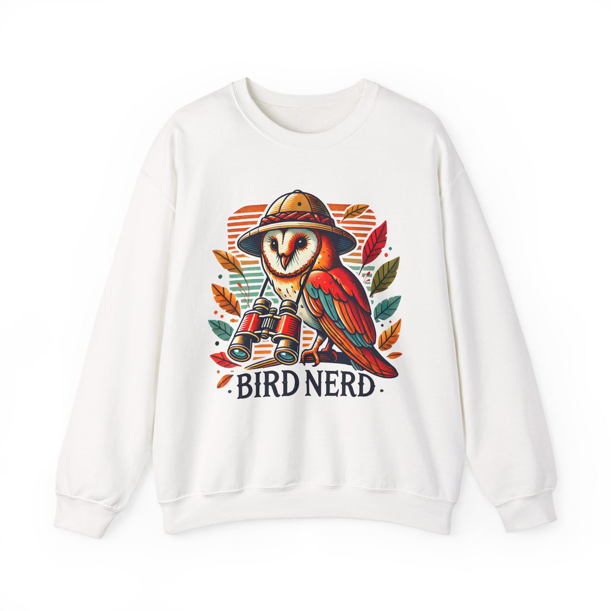 Funny Bird Nerd Owl Shirt | Bird Watcher Sweatshirt | Bird Watching Gift | Ornithology Shirt | Cute Owl Gift | Unisex Crewneck Sweatshirt