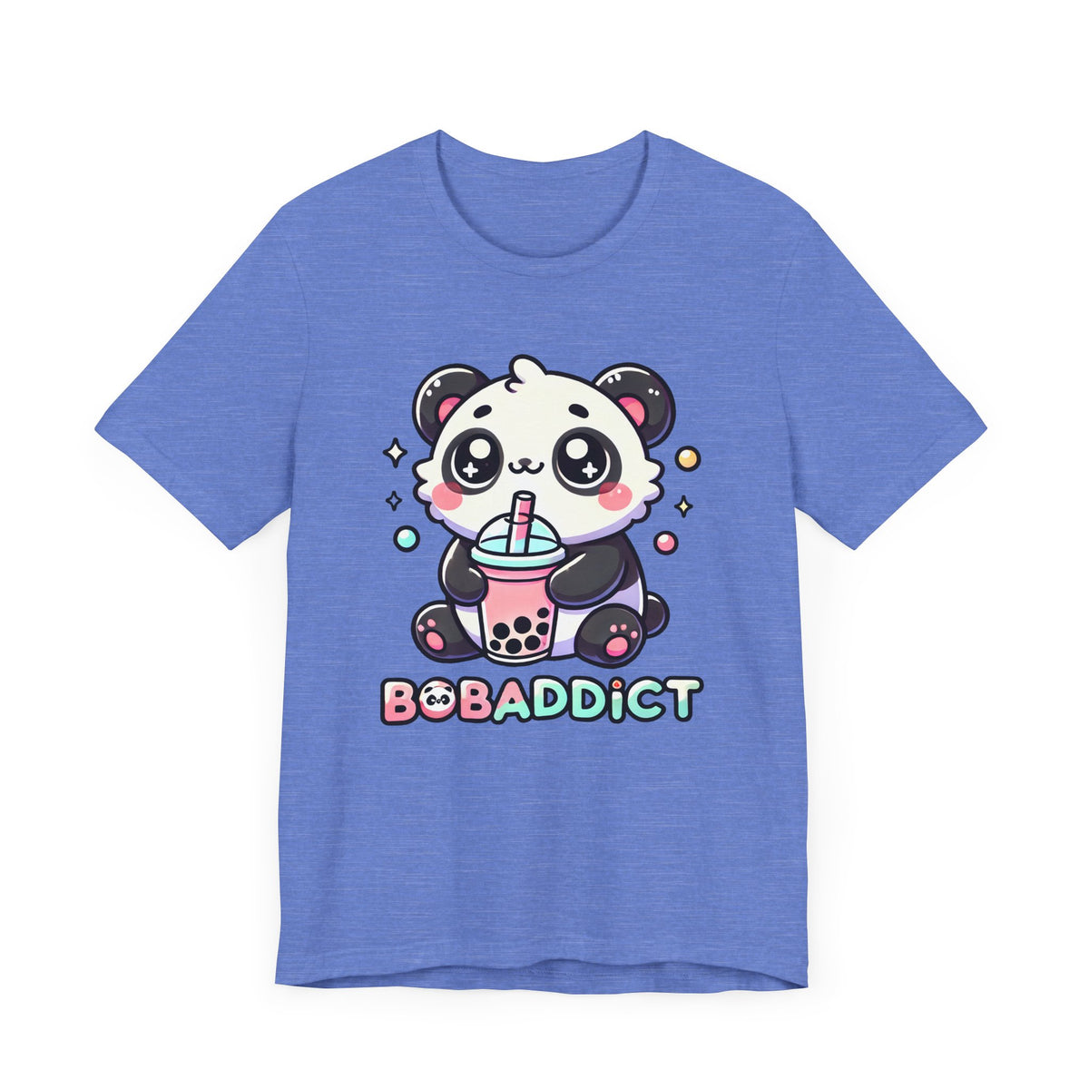 Boba Addict Cute Panda Bear Boba Tea Shirt | Kawaii Boba Shirt | Bubble Tea Lover Shirt  | Unisex Jersey T-shirt