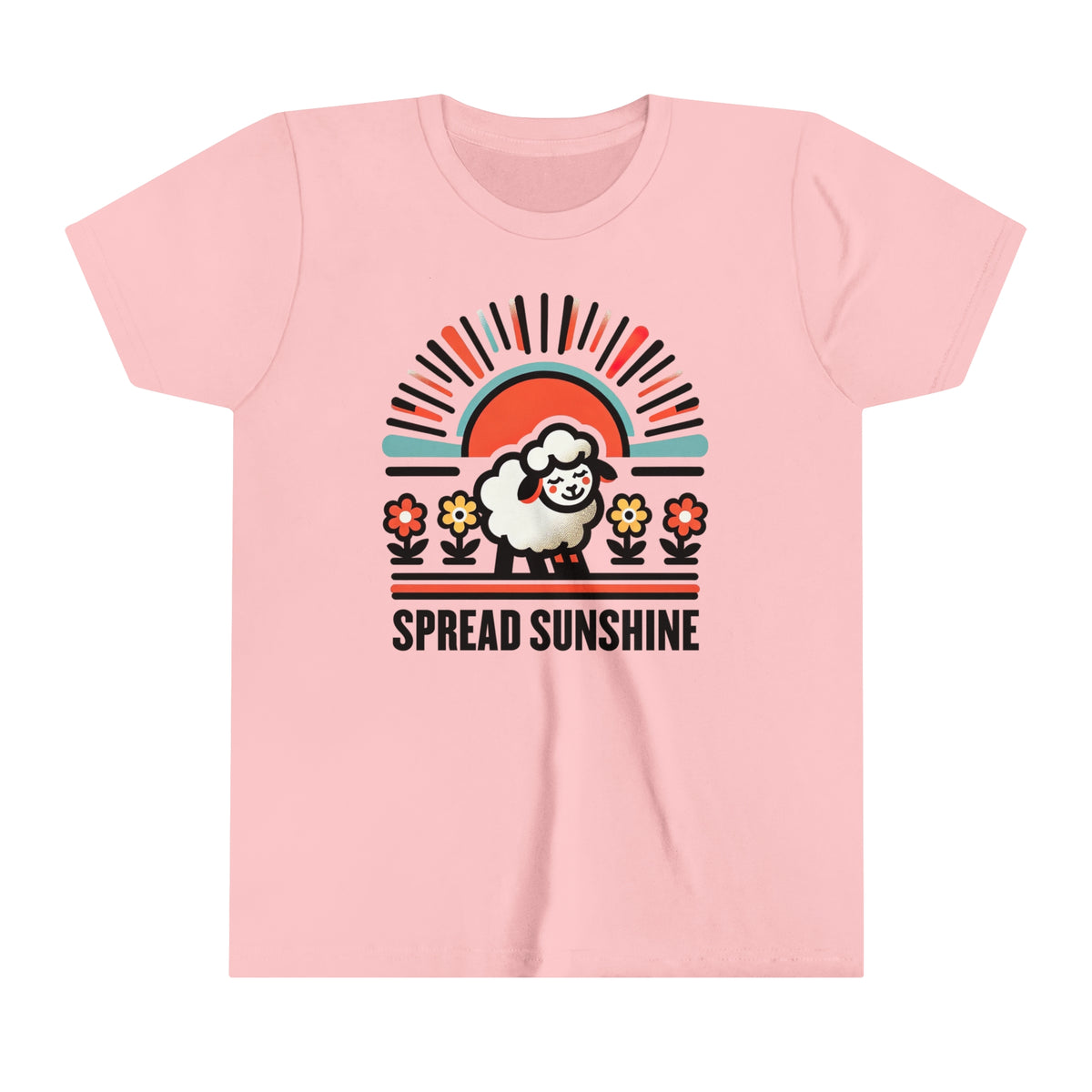 Spread Sunshine Cute Sheep Shirt | California Sunshine shirt | Nature Lover Gift  | Youth Jersey T-shirt
