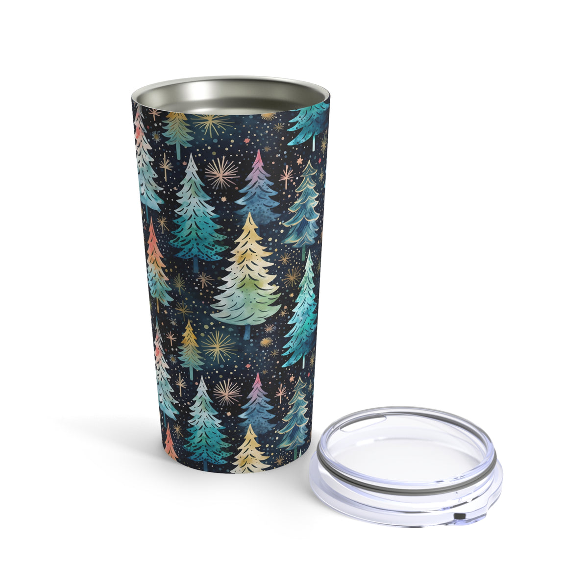 Teal Christmas Tumbler 20 oz | Christmas Tree Tumbler | Blue Christmas gift | Stainless Steel Tumbler
