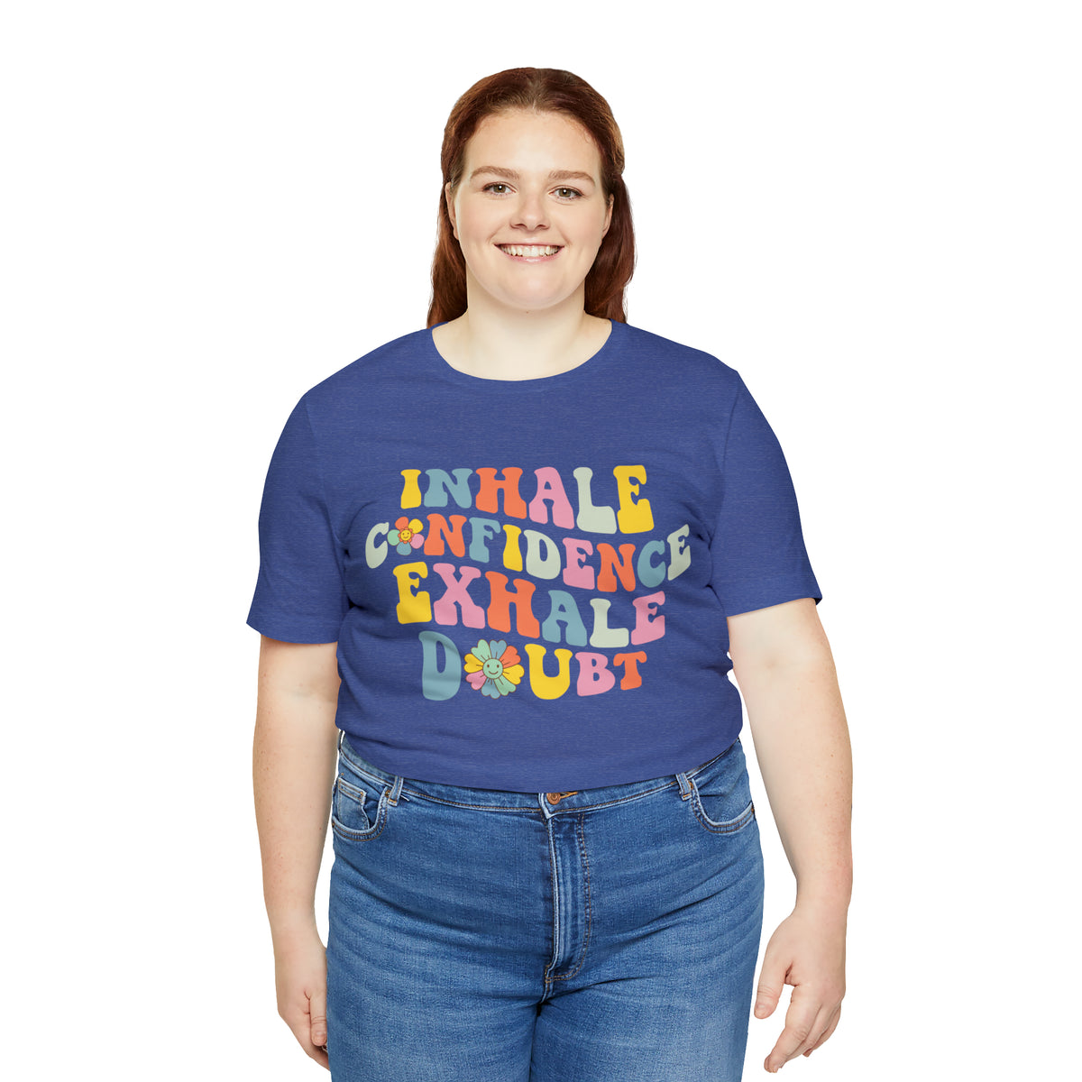 Inhale Exhale Retro School Counselor Shirt | Psychology Shirt | Yoga Meditation Shirt | Unisex Jersey T-shirt