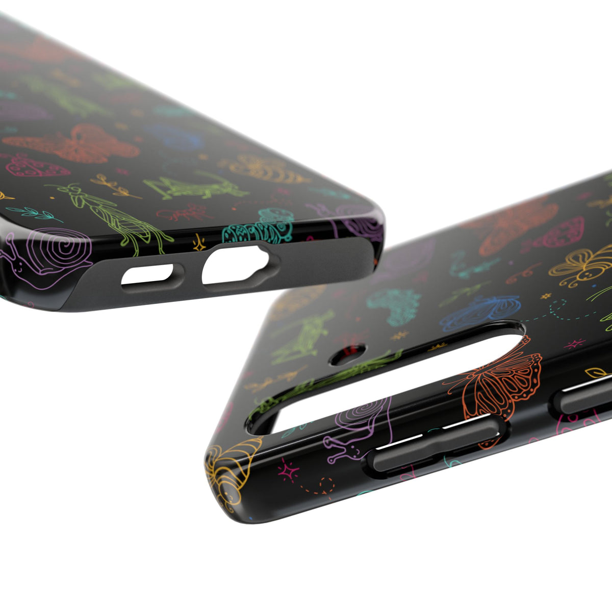 Pollinator Parade Tough Phone Case | Colorful Garden Insects Butterflies Case for iPhone & Samsung