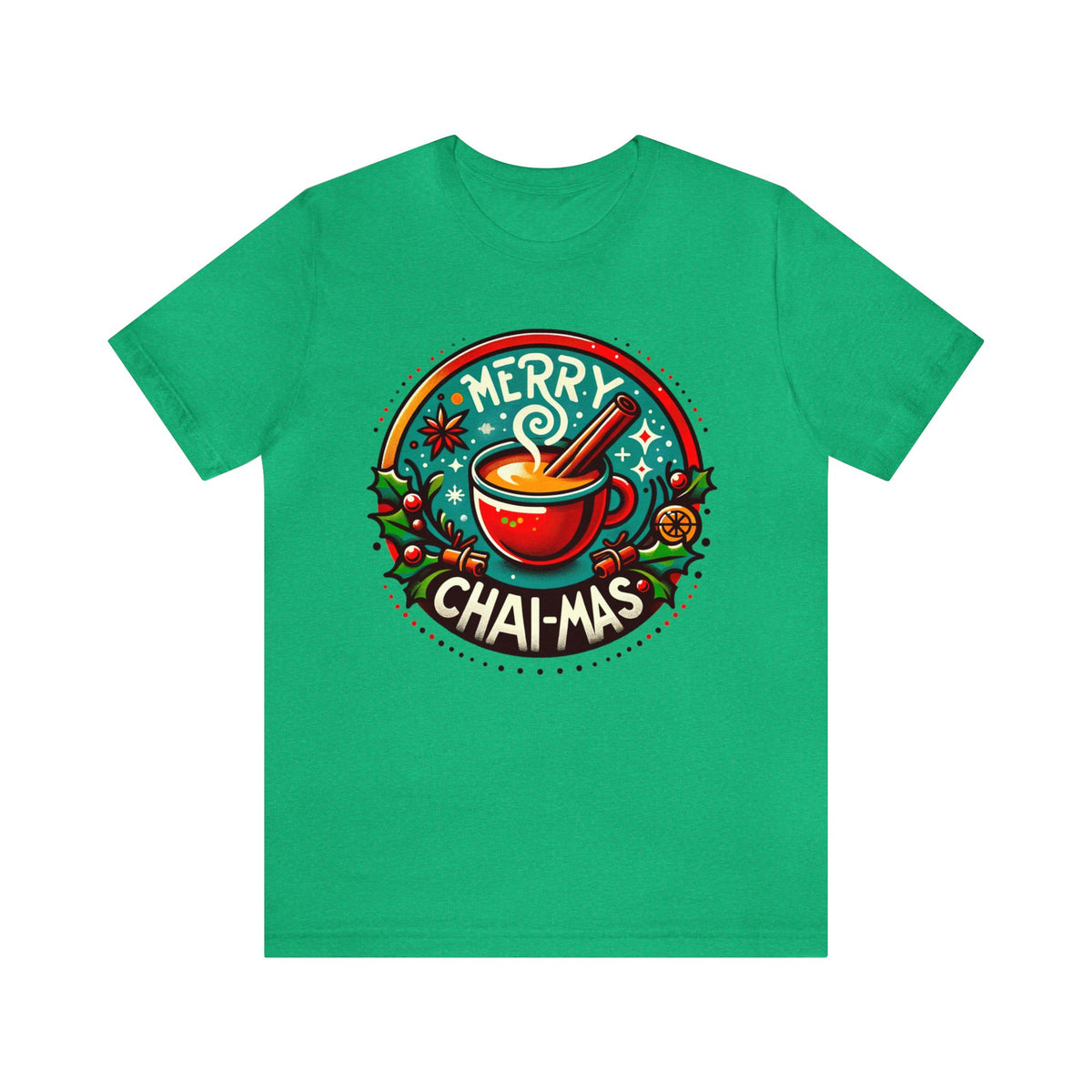 Merry Chai-mas Chai Lover Christmas Shirt | Chai Tea Gift | Christmas Chai | Unisex Jersey T-shirt
