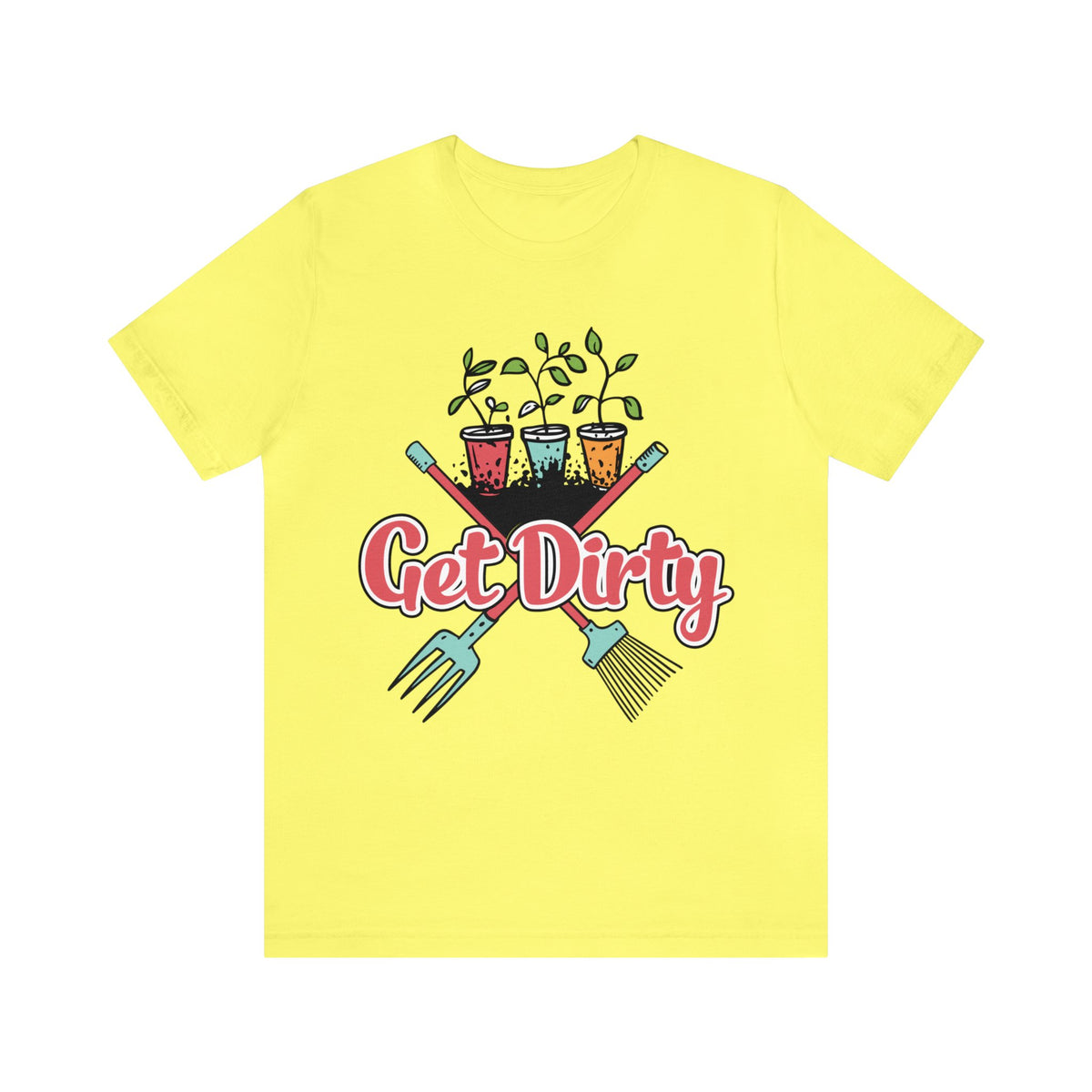 Get Dirty Plant Lady Funny Gardening Shirt | Plant Lover Gift | Unisex Jersey T-shirt