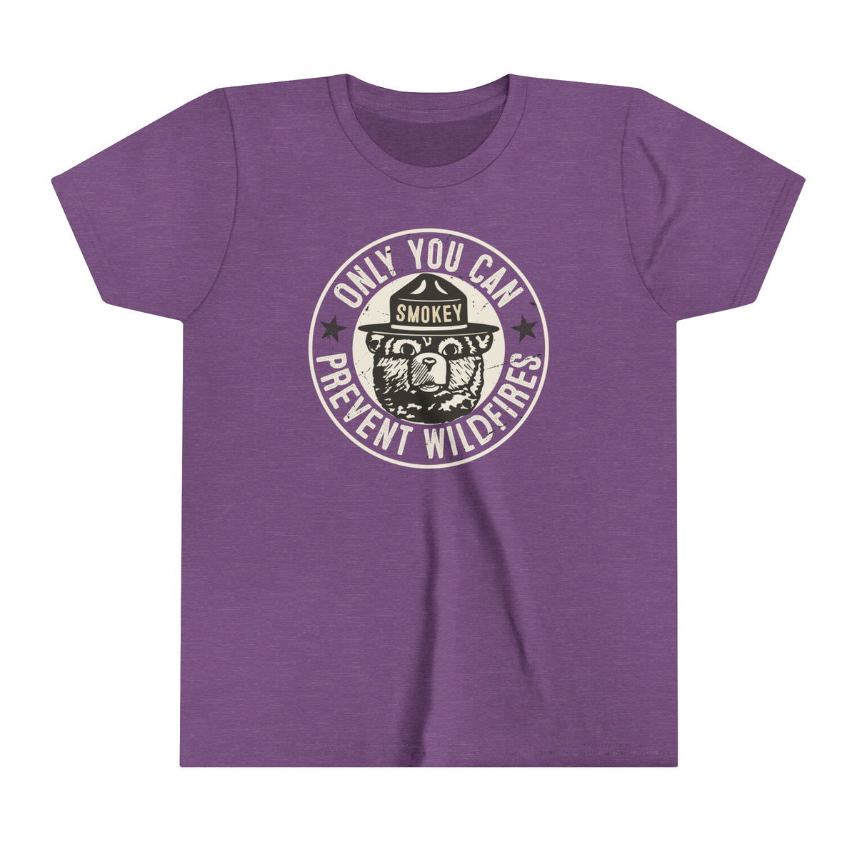 Smokey Bear Prevent Wildfire Camping Shirt | Youth Jersey T-shirt