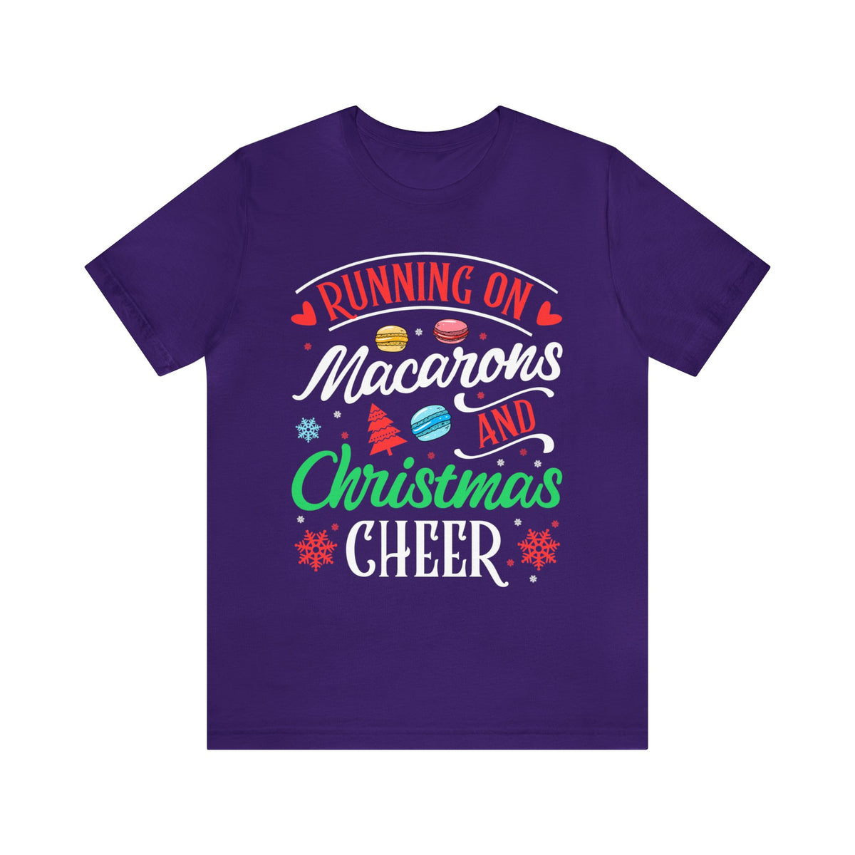 Macarons & Christmas Cheer Baking Shirt | Cookie Baking Gifts | Unisex Jersey T-shirt