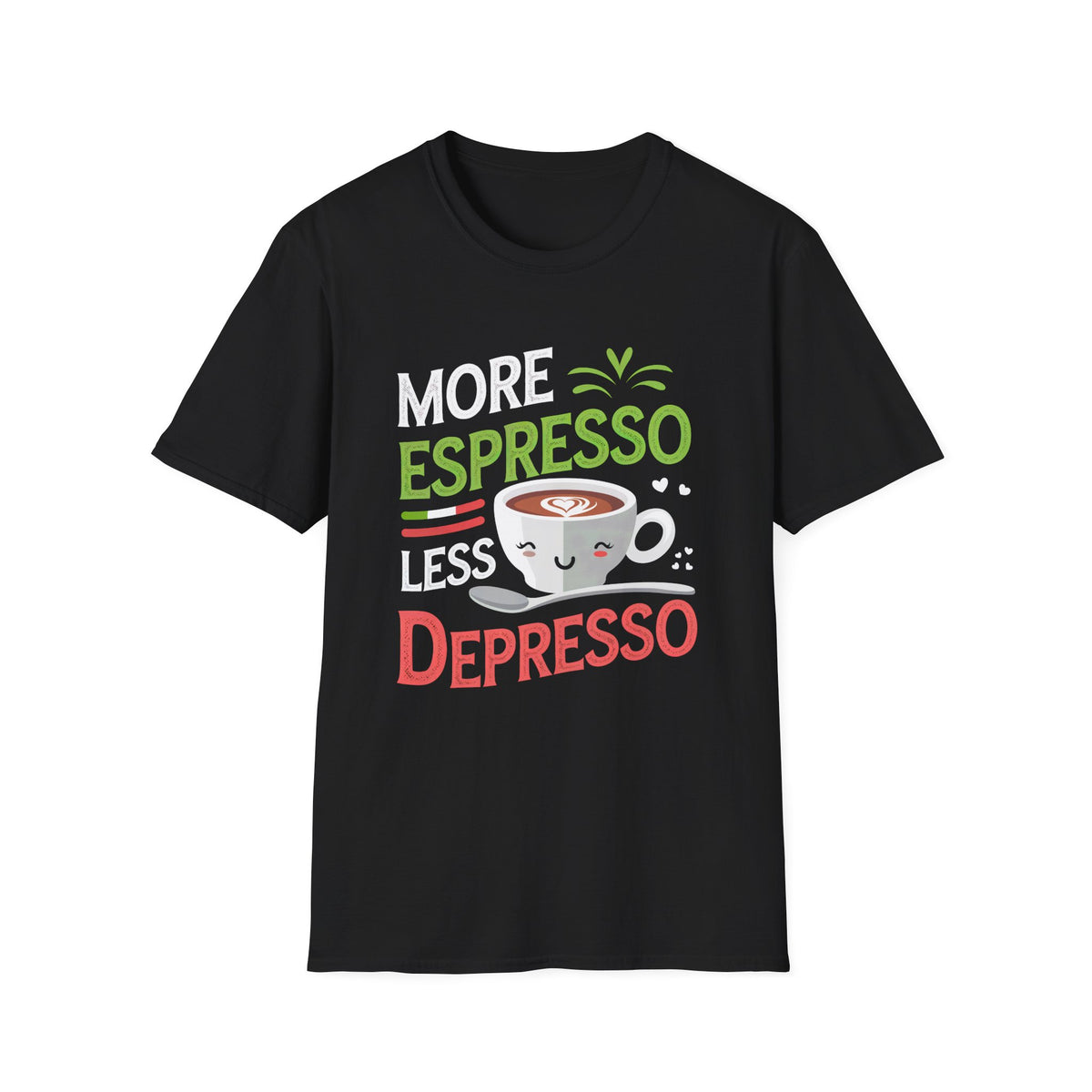 More Espresso Funny Italy Expresso Shirt | Italy Travel Lover Gift | Cute Kawaii Coffee Lover Shirt | Unisex Soft Style T-shirt
