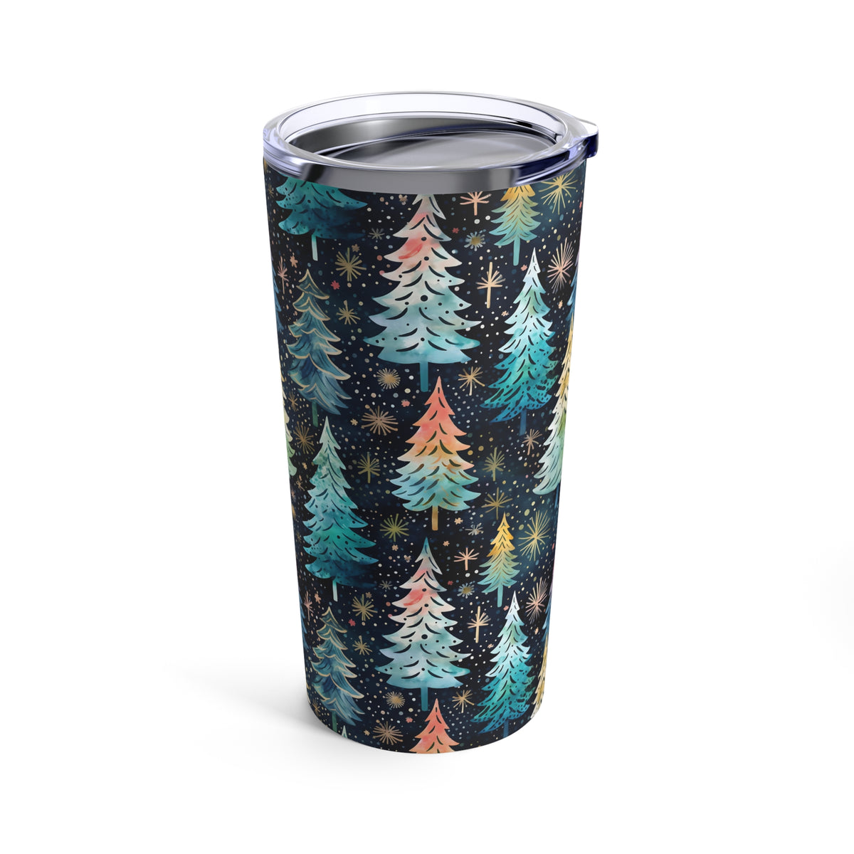 Teal Christmas Tumbler 20 oz | Christmas Tree Tumbler | Blue Christmas gift | Stainless Steel Tumbler