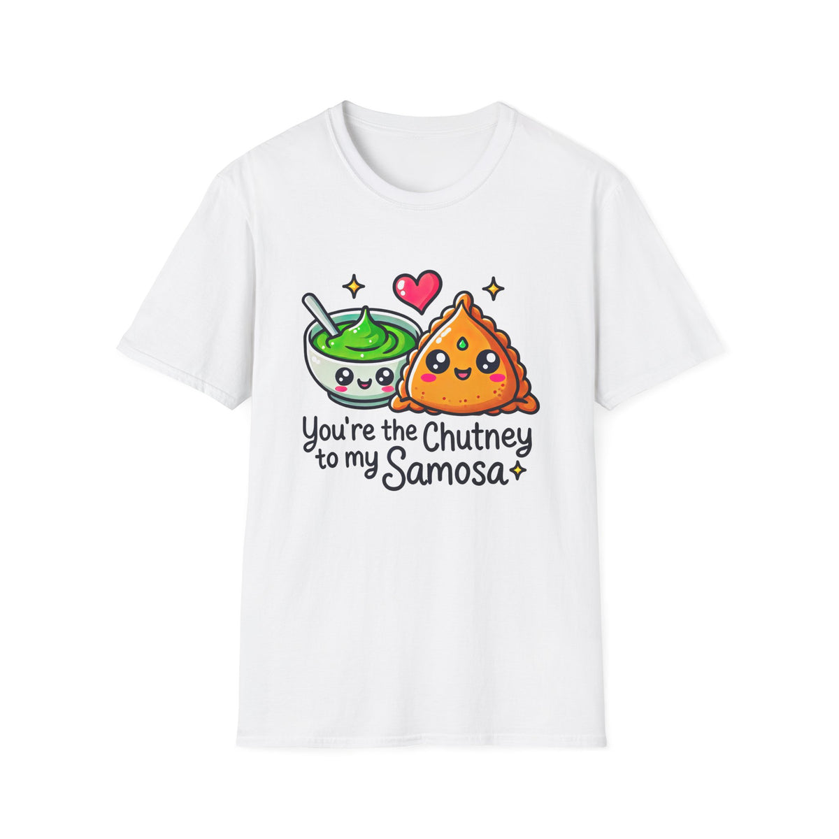 Chutney Samosas Funny Indian Food Shirt | Foodie Gift For Him |  Unisex Soft Style T-Shirt