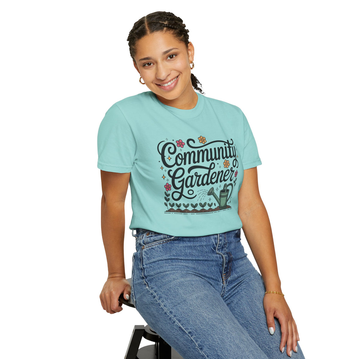 Community Gardener Urban Garden Shirt | Plant Lover Farm Shirt | Unisex Garment-Dyed T-shirt