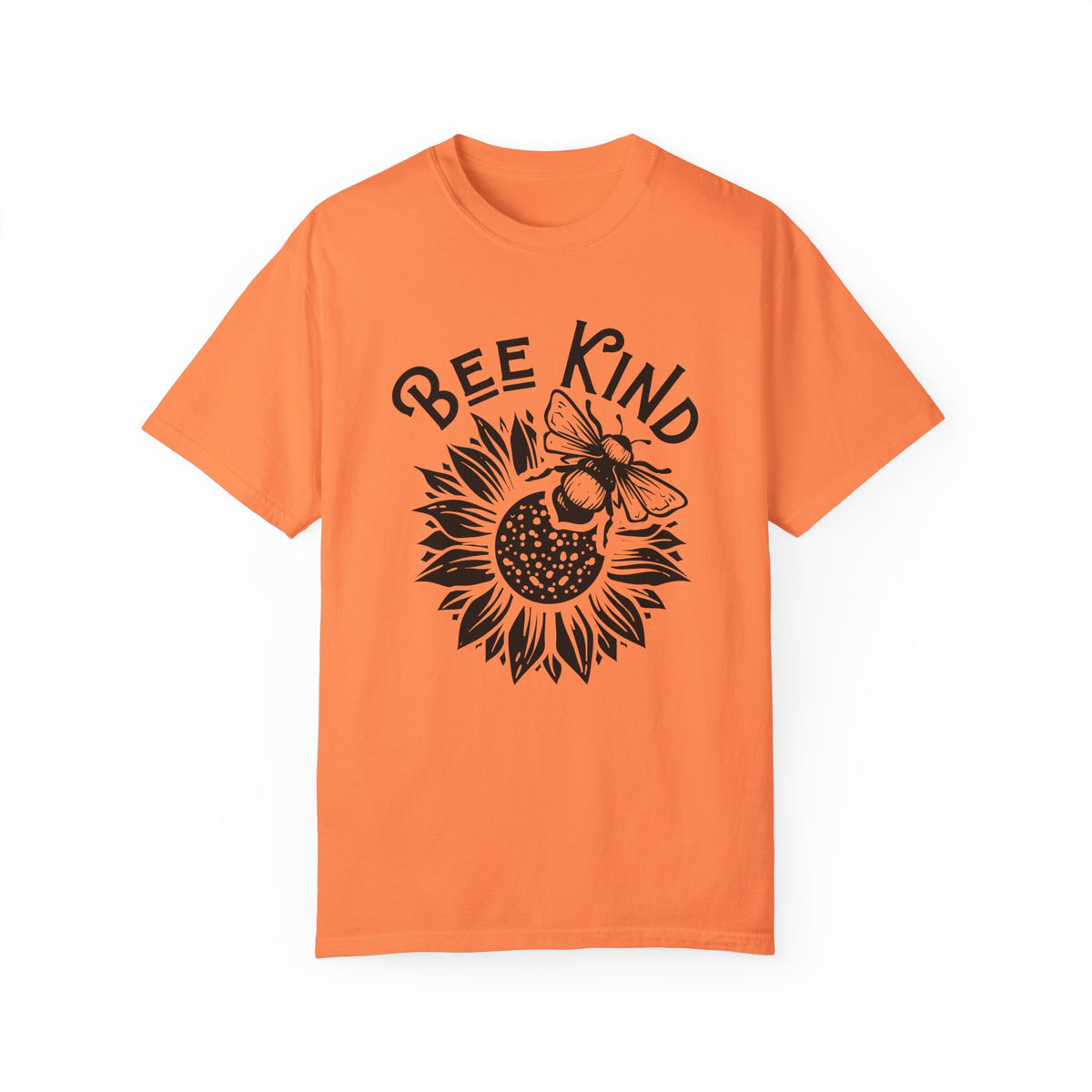 Be Kind Cute Bee Shirt | Bee Kind Sunflower Shirt | Nature Lover Gift for Her | Kindness Shirt | Unisex Garment-Dyed T-shirt