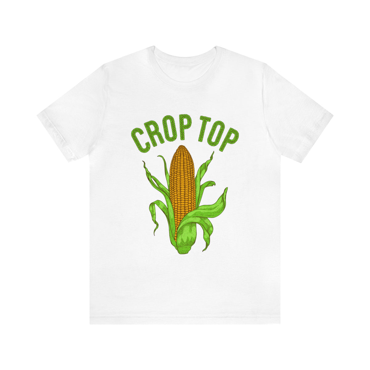 Corn Crop Top Funny Farming Shirt | Corn Gift For Her | Unisex Jersey T-shirt
