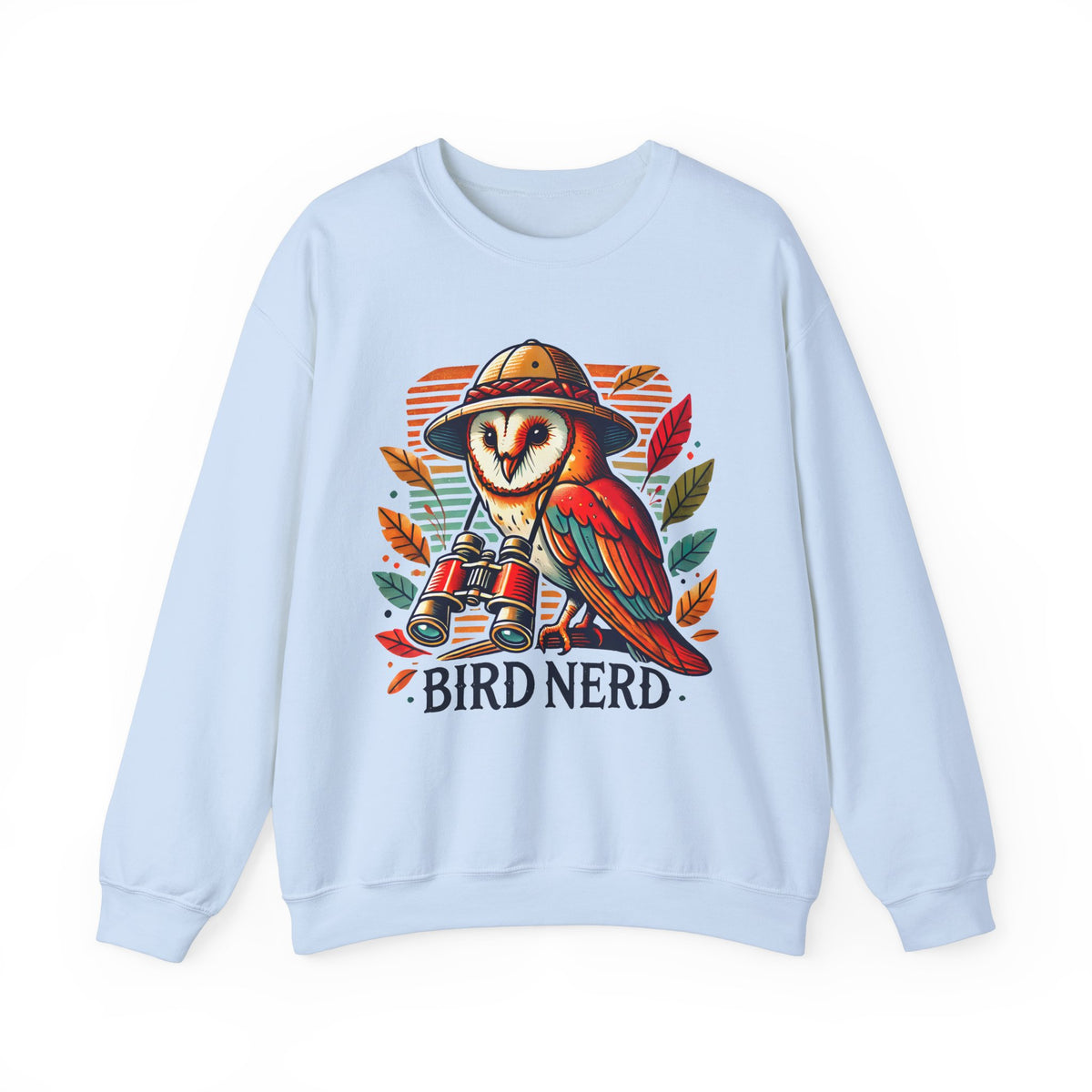 Funny Bird Nerd Owl Shirt | Bird Watcher Sweatshirt | Bird Watching Gift | Ornithology Shirt | Cute Owl Gift | Unisex Crewneck Sweatshirt
