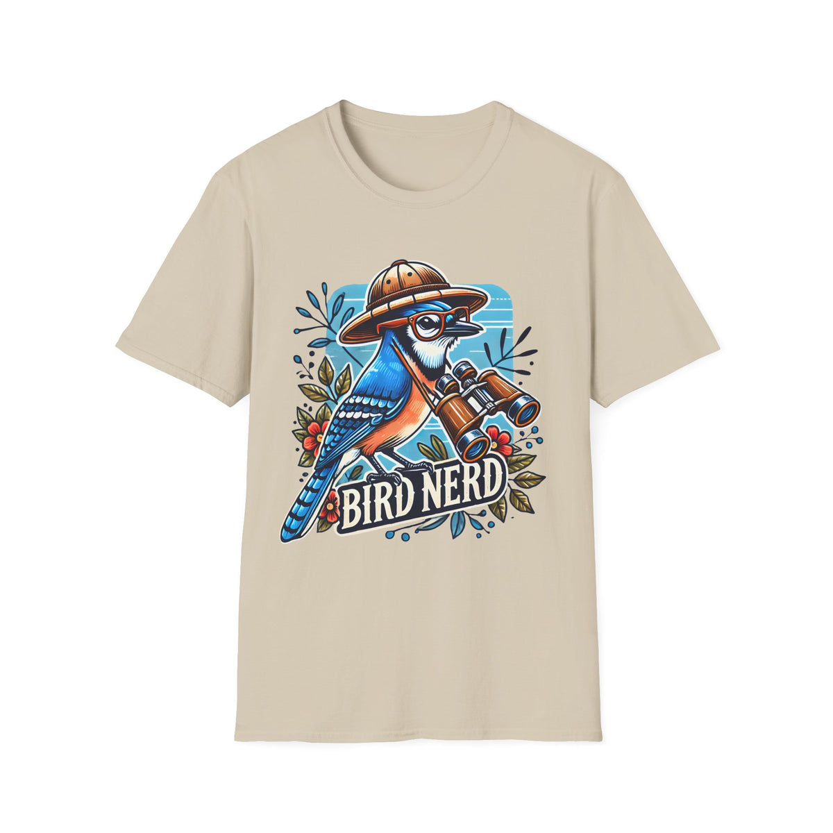 Funny Bird Nerd Blue Jay Shirt | Bird Watcher Shirt | Bird Watching Gift | Ornithology Shirt |  Unisex Soft Style T-shirt