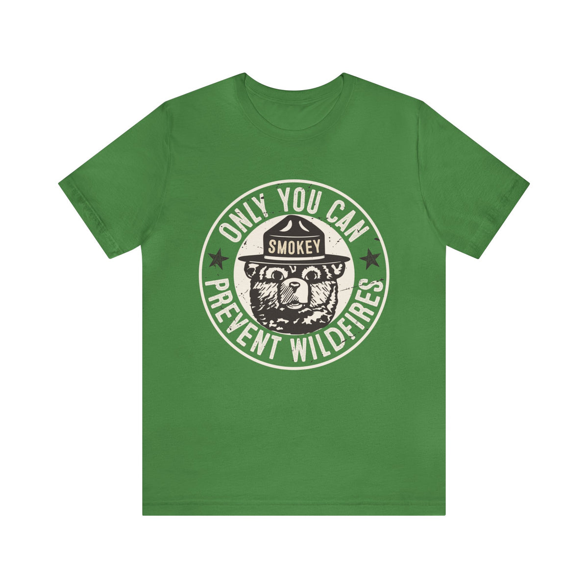 Smokey Bear Prevent Wildfire Camping Shirt | Bella Canvas Unisex Jersey T-shirt