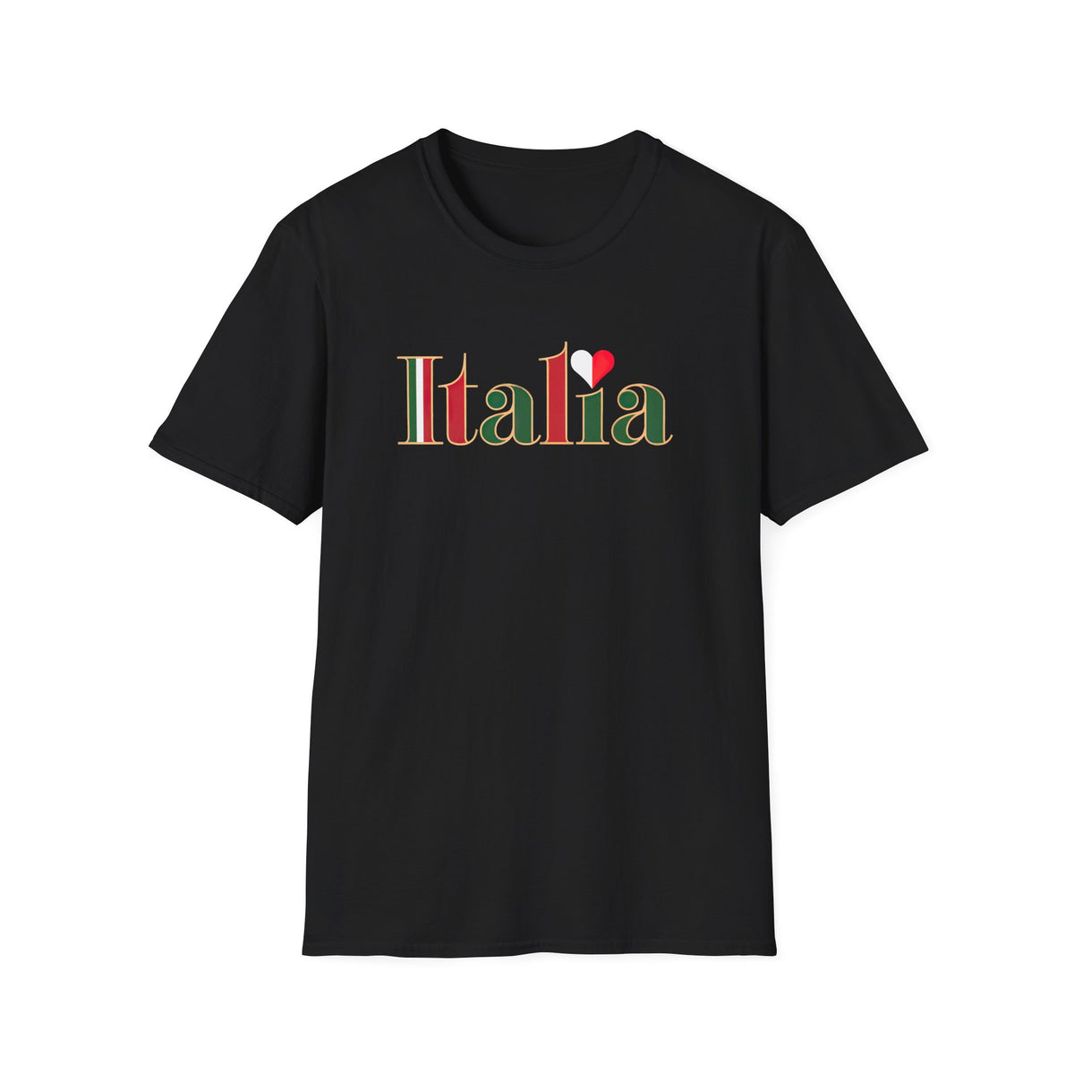 Italia Italy Flag Shirt | I Love Italy Travel Lover Gift | Cute Italian Flag Shirt | Unisex Soft Style T-shirt