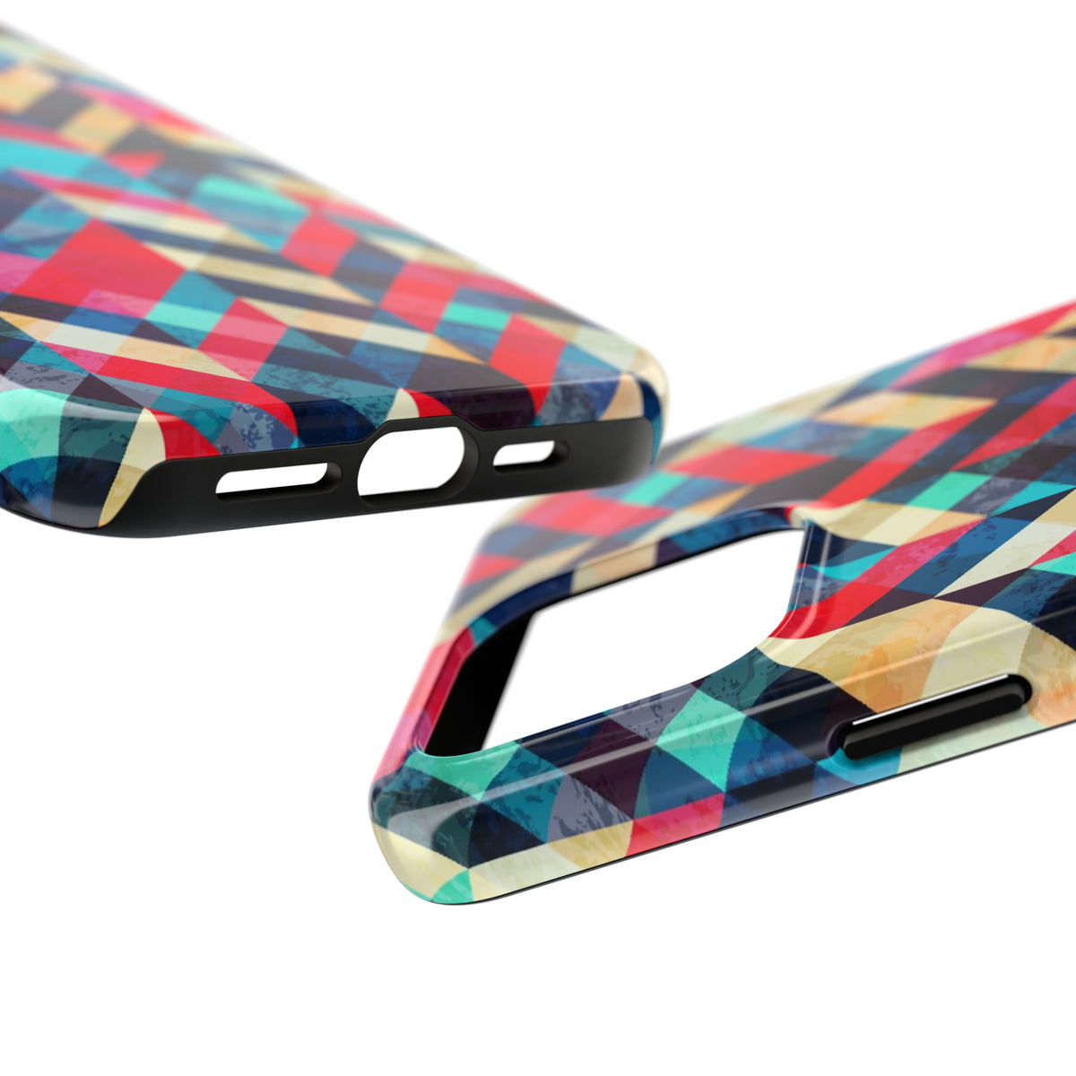 Herringbone Geometric iPhone 15 14 13 12 11 X Case (all models) | Aesthetic Gift | Tough Phone Case