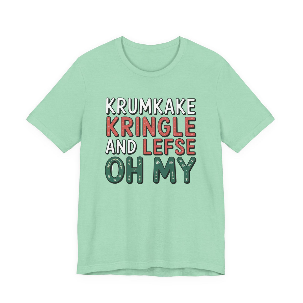 Krumkake Kringle Lefse Minnesota Shirt | Nordic Christmas Baking Shirt | Unisex Jersey T-shirt