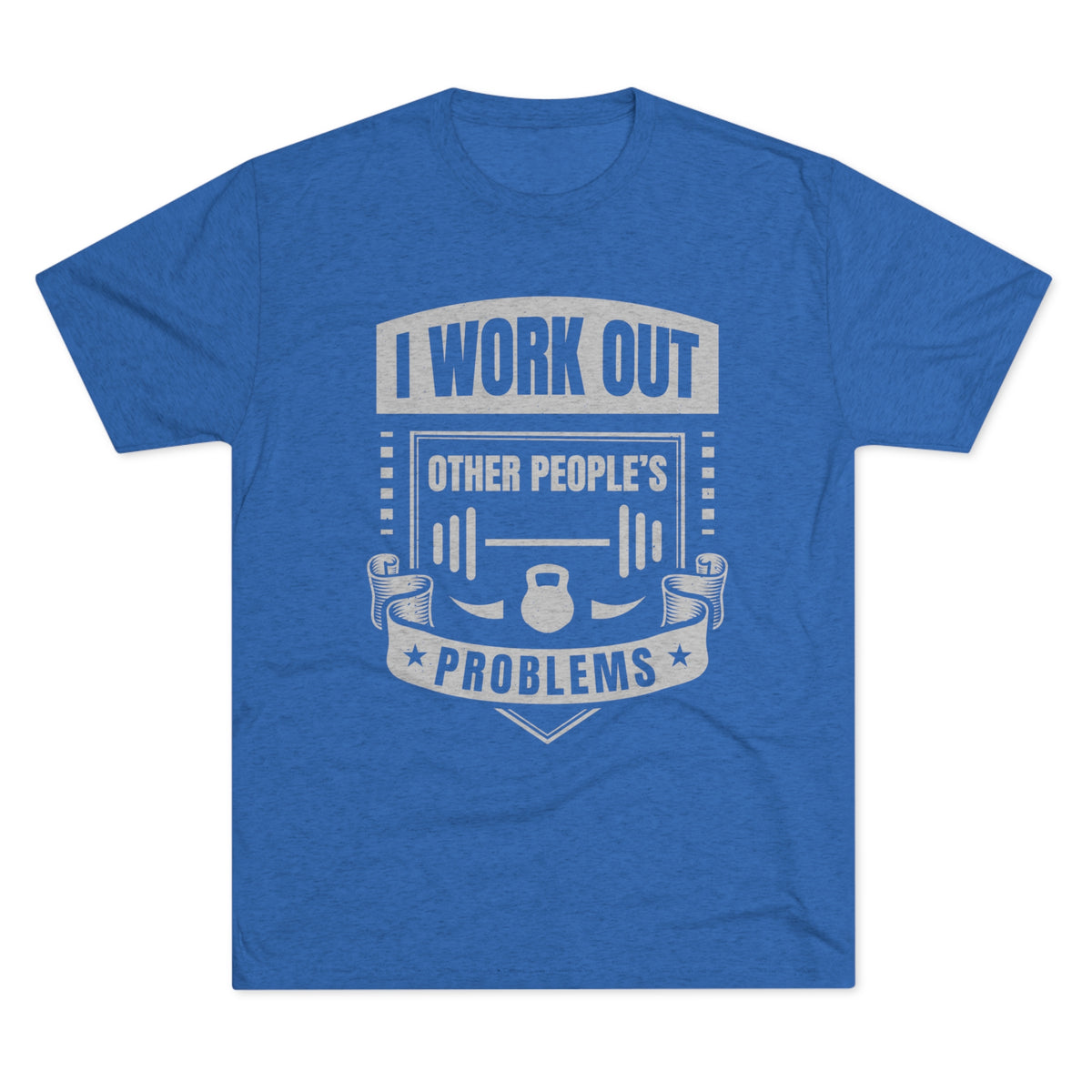 I Work Out Funny School Psychologist Shirt | Counselor Gift | Unisex Tri-Blend Crew Tee