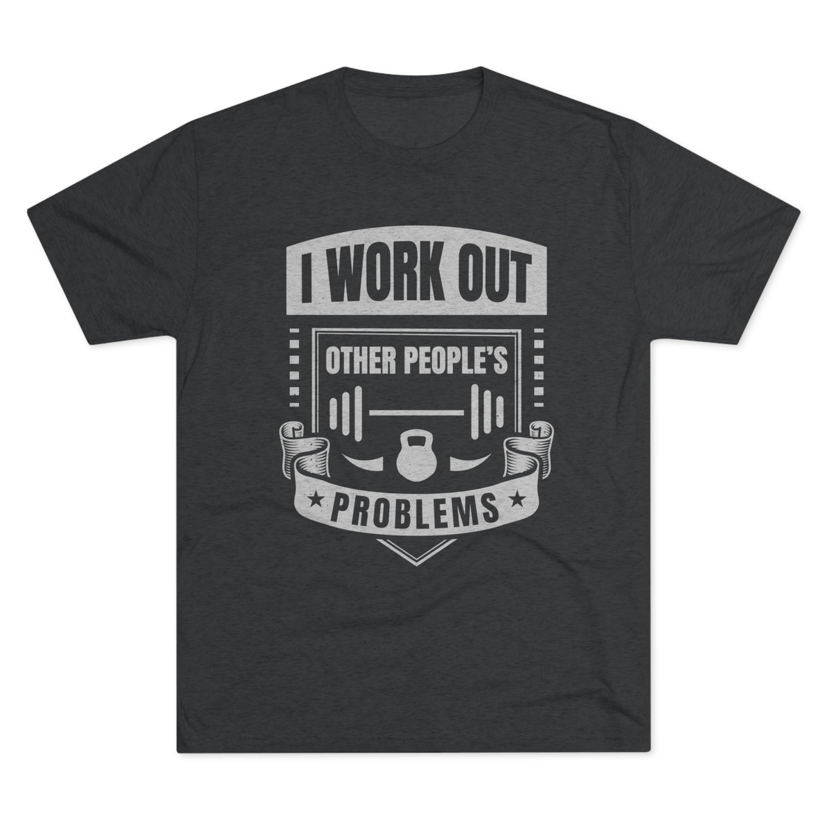 I Work Out Funny School Psychologist Shirt | Counselor Gift | Unisex Tri-Blend Crew Tee