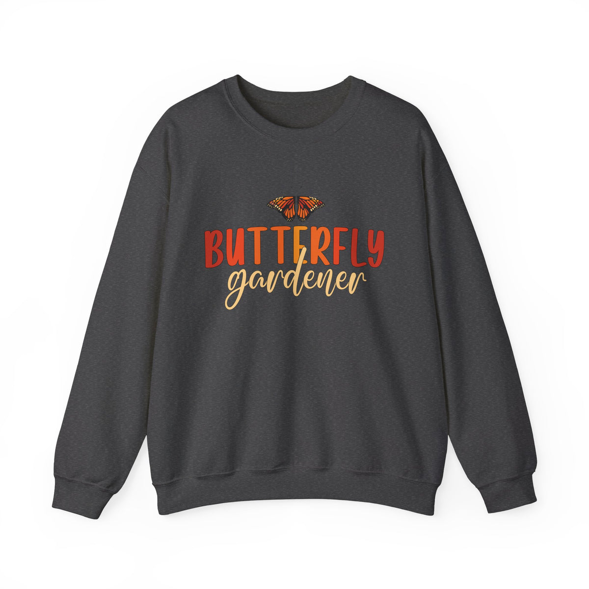 Monarch Butterfly Garden Shirt | Gift For Gardener | Nature Lover Butterfly Shirt | Unisex Crewneck Sweatshirt