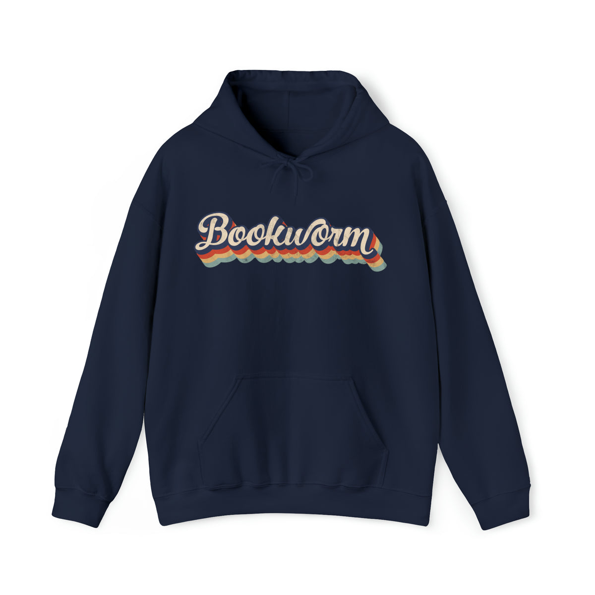 Retro Bookworm Book Lover Shirt | Bookish Gift | Unisex Hooded Sweatshirt