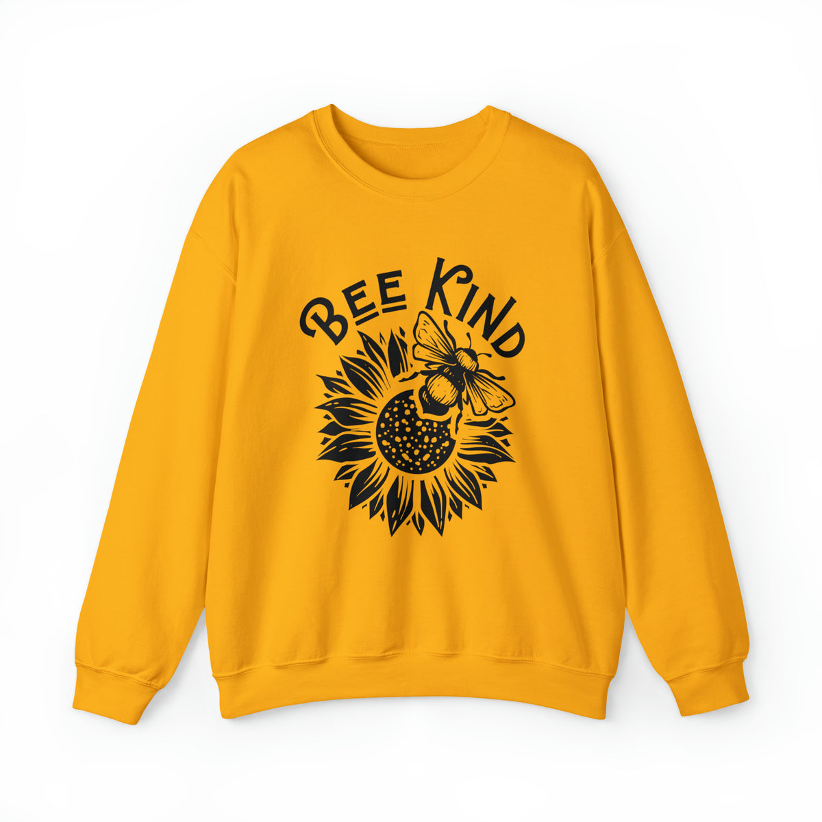 Bee Kind Inspirational Sunflower Shirt | Be Kind Gift | Unisex Crewneck Sweatshirt