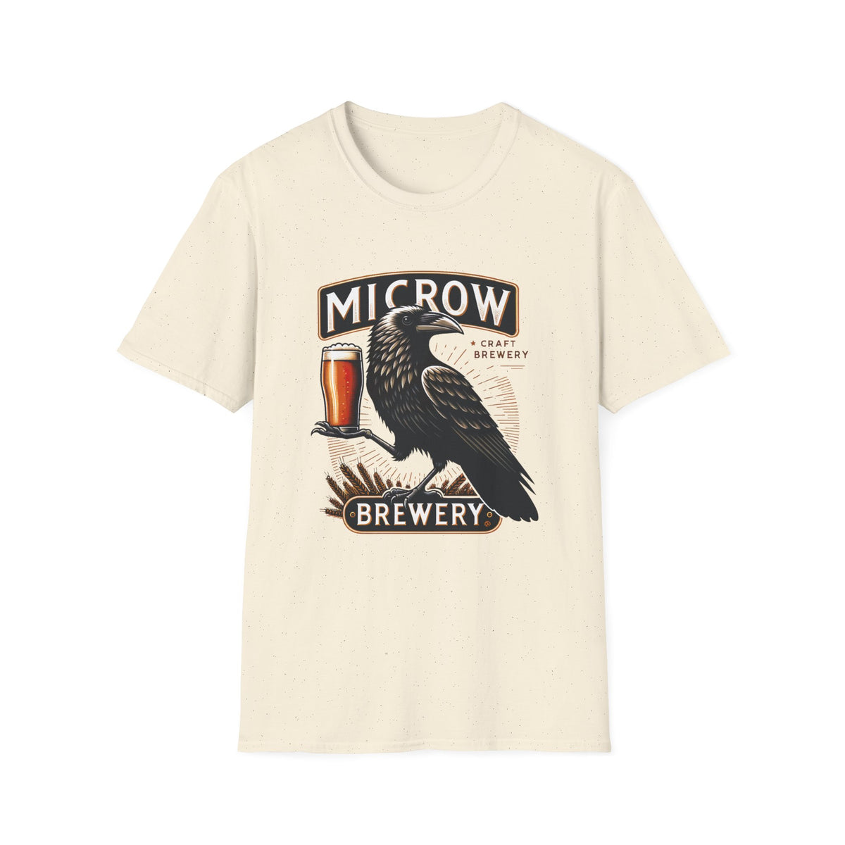 Funny Beer Shirt | Retro Crow Shirt | Bird Lover Gift | Microbrewery Craft Beer Shirt | Unisex Soft Style T-shirt