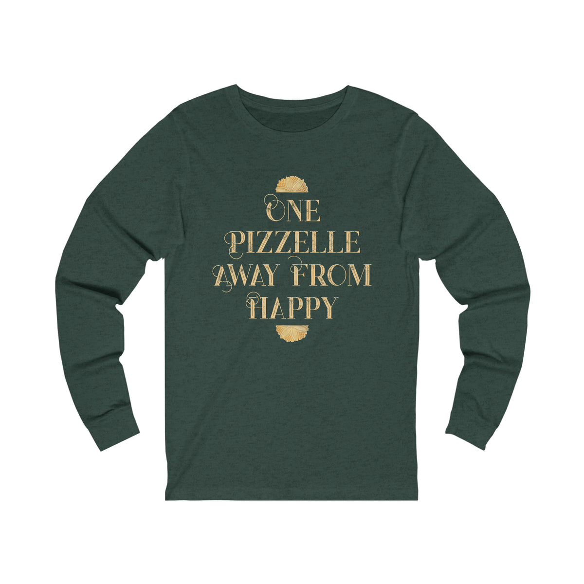 Italian Pizzelle Holiday Cookies Shirt | Foodie Baking Gift | Unisex Jersey Long Sleeve Tee