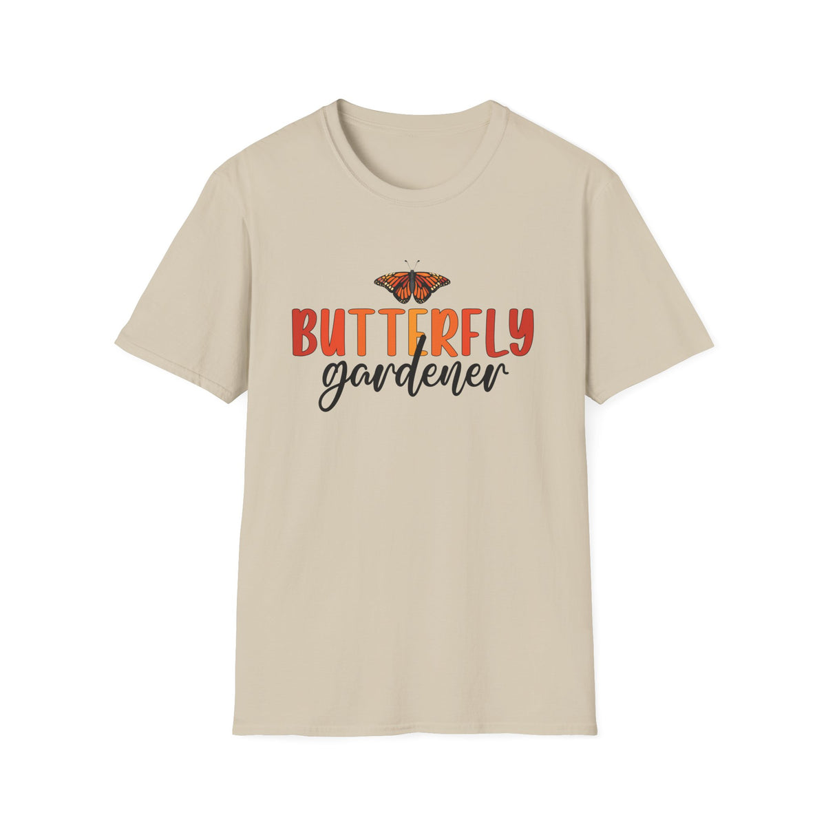 Monarch Butterfly Garden Shirt | Gift For Gardener | Nature Lover Butterfly Shirt | Unisex Soft Style T-Shirt