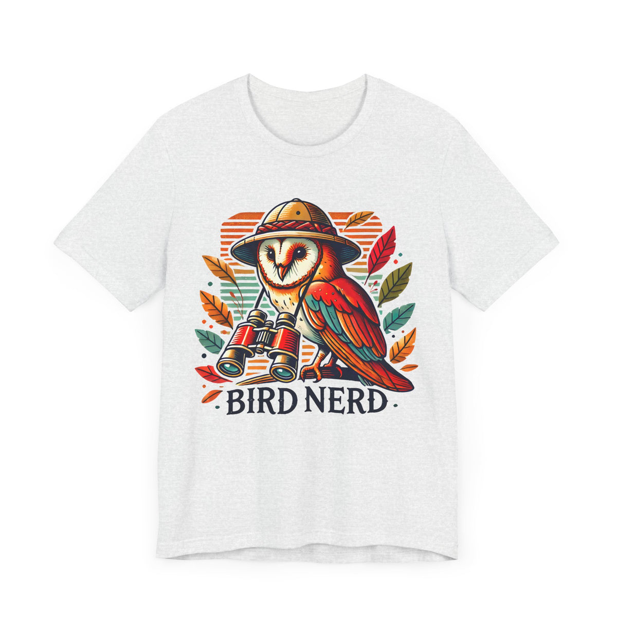 Funny Bird Nerd Owl Shirt | Bird Watcher Shirt | Bird Watching Gift | Ornithology Shirt | Cute Owl Gift | Unisex Jersey T-shirt