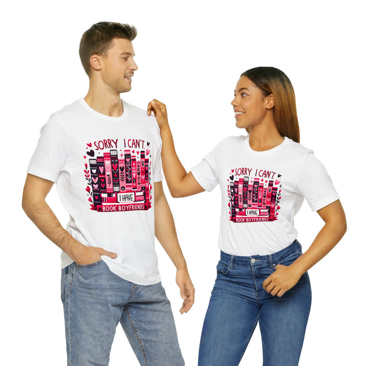 Book Boyfriend Valentines Day Shirt | Book Lover Shirt | Book Lover Valentine Gift For He | Unisex Jersey T-shirt