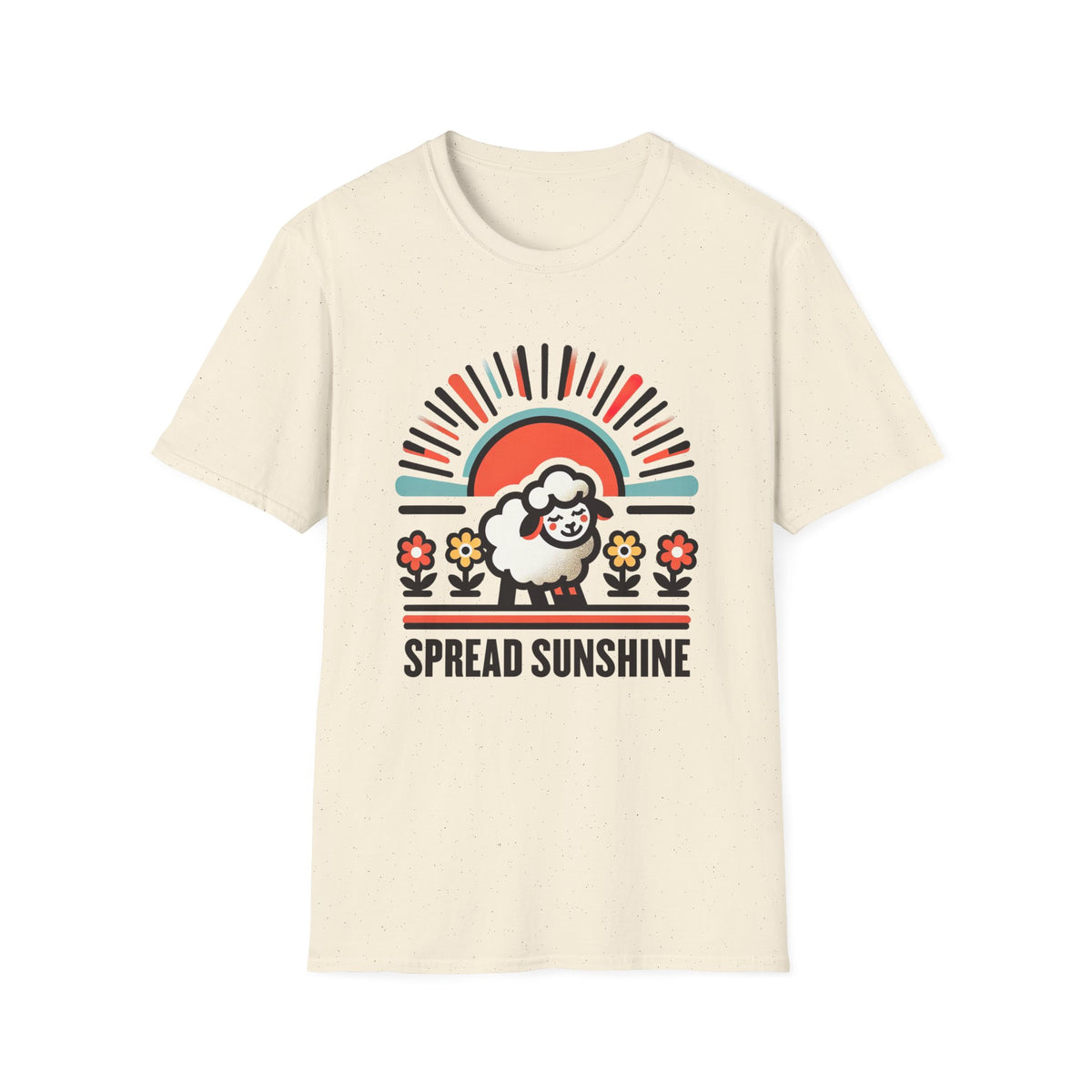 Spread Sunshine Cute Sheep Shirt | California Sunshine shirt | Nature Lover Gift | Unisex Soft style T-Shirt