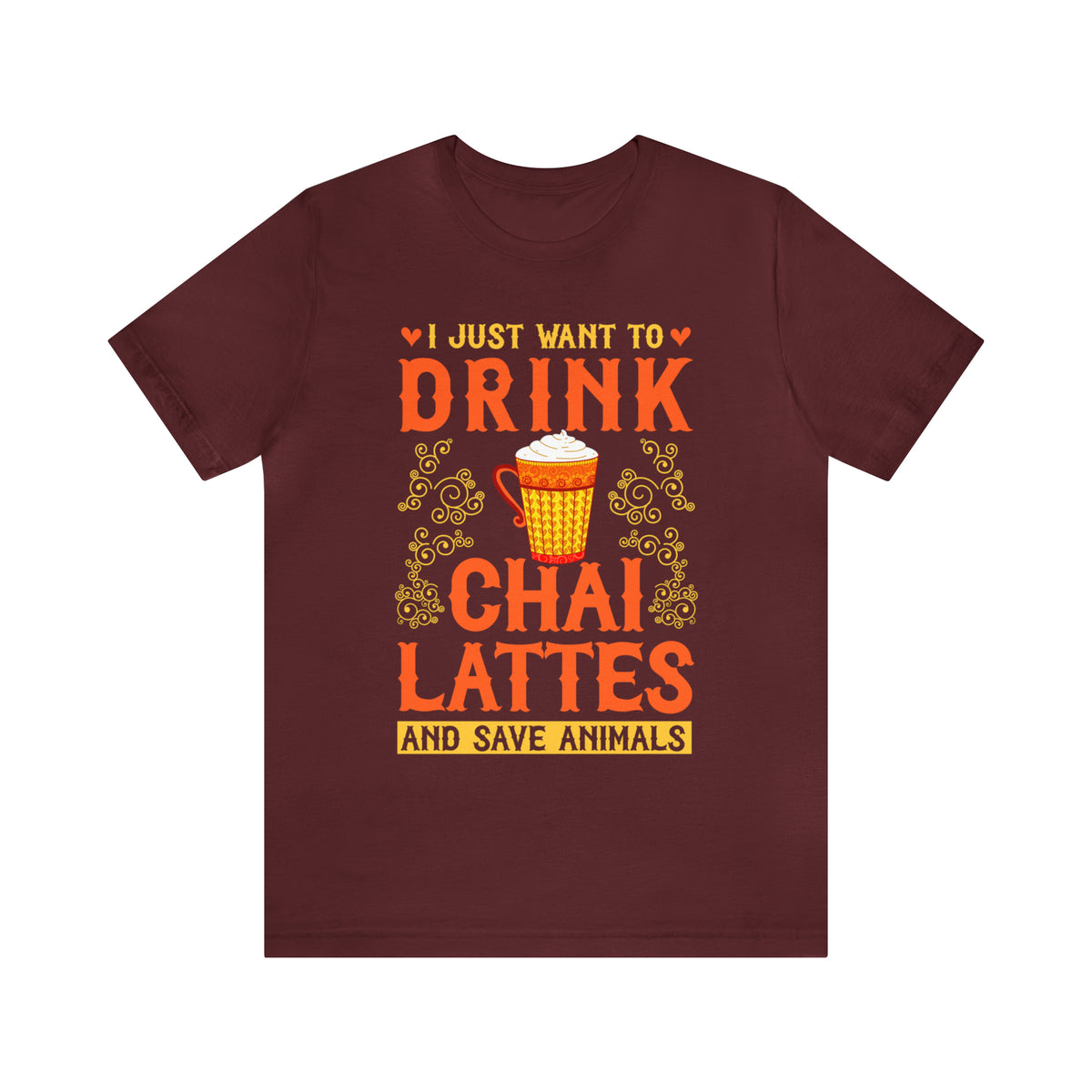 Chai Latte Chai Tea Shirt | Artist Shirt | Crafter Artist Gift | Chai Lover Tea Gift for Her | Unisex Jersey T-shirt
