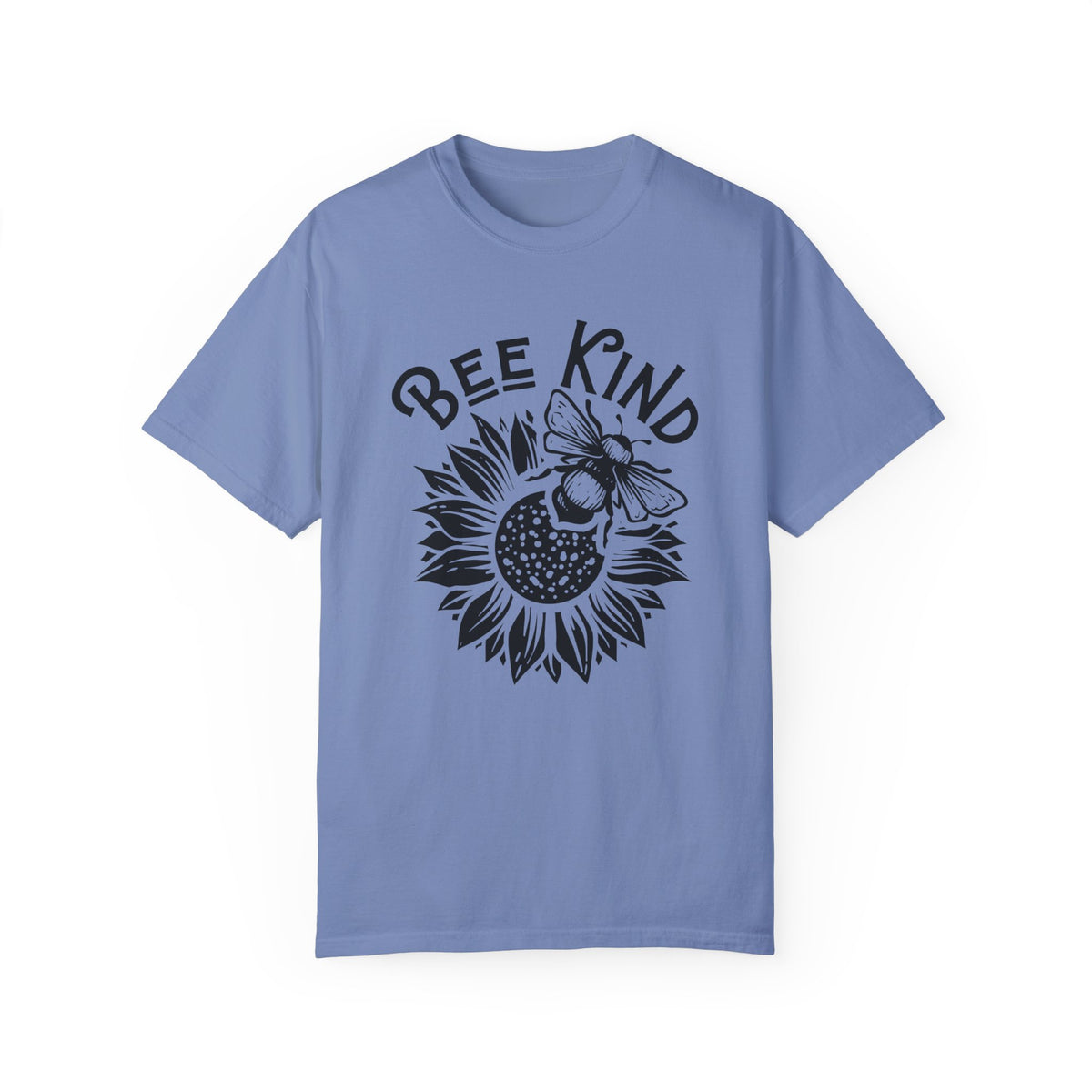 Be Kind Cute Bee Shirt | Bee Kind Sunflower Shirt | Nature Lover Gift for Her | Kindness Shirt | Unisex Garment-Dyed T-shirt