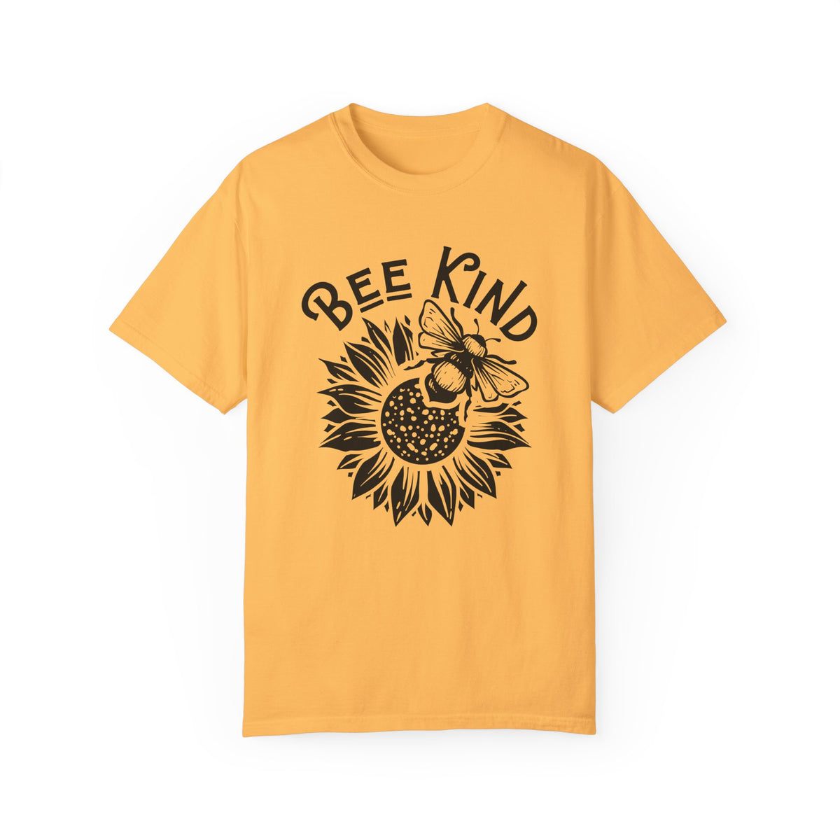 Be Kind Cute Bee Shirt | Bee Kind Sunflower Shirt | Nature Lover Gift for Her | Kindness Shirt | Unisex Garment-Dyed T-shirt
