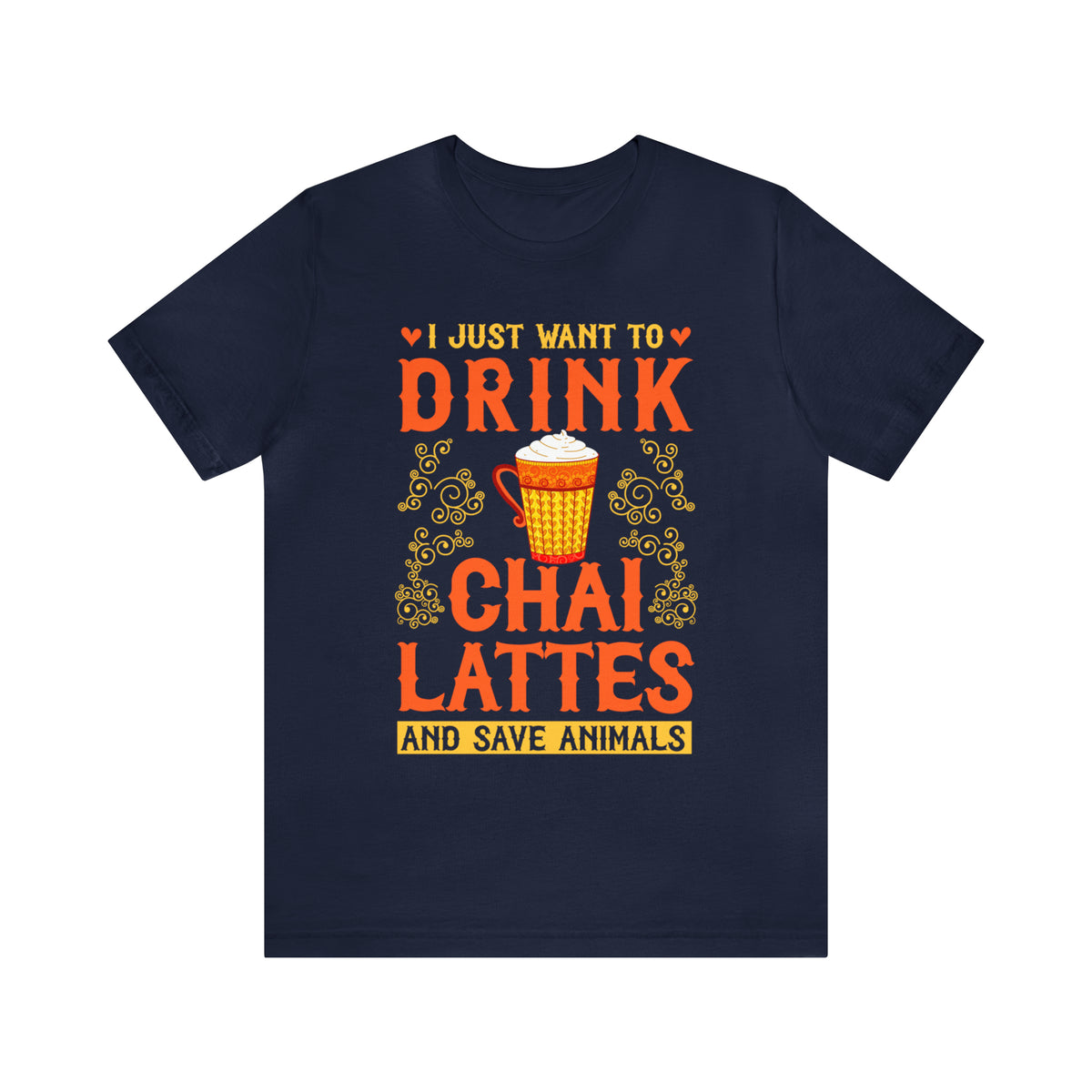 Chai Latte Chai Tea Shirt | Artist Shirt | Crafter Artist Gift | Chai Lover Tea Gift for Her | Unisex Jersey T-shirt
