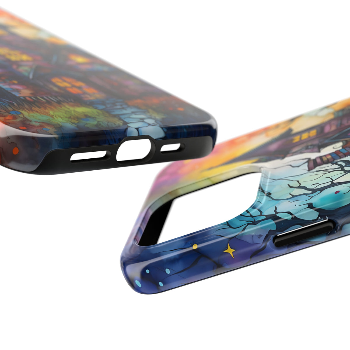 Haunted House Spooky Phone Case | iPhone 15 14 13 12 11 Phone Case | Halloween Phone Case | Tough Impact-resistant Phone Case