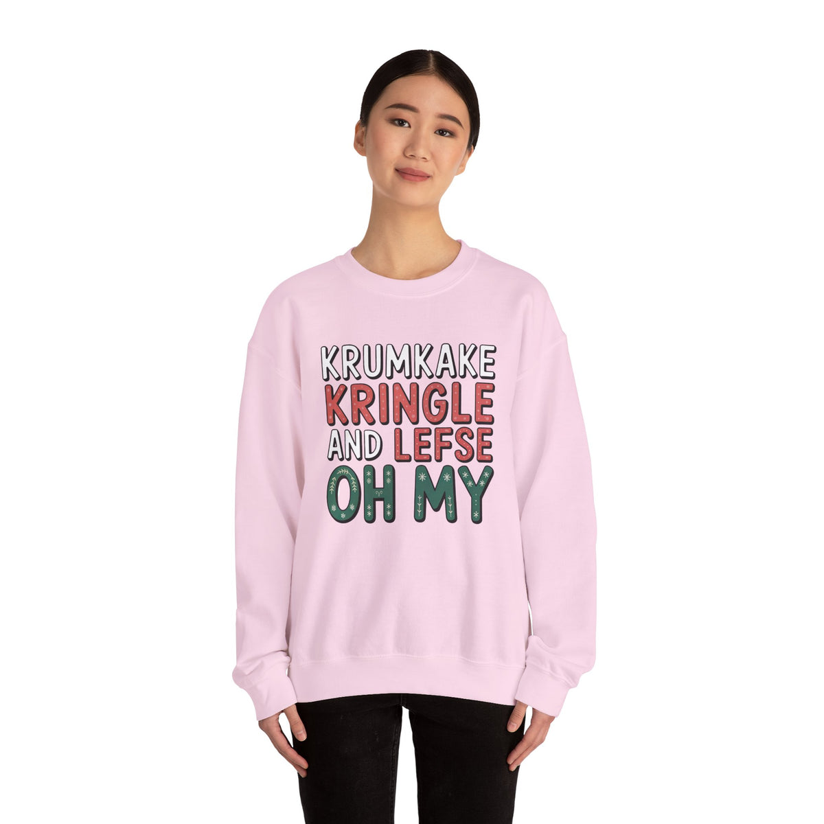 Krumkake Kringle Lefse Minnesota Shirt | Nordic Christmas Baking Shirt | Unisex Crewneck Sweatshirt