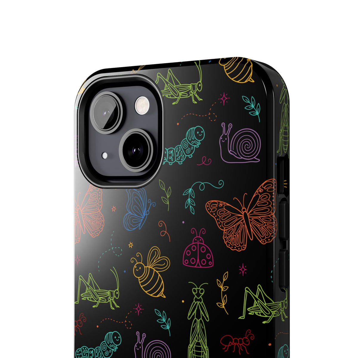 Pollinator Parade Tough Phone Case | Colorful Garden Insects Butterflies Case for iPhone & Samsung
