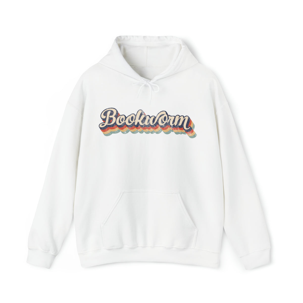 Retro Bookworm Book Lover Shirt | Bookish Gift | Unisex Hooded Sweatshirt