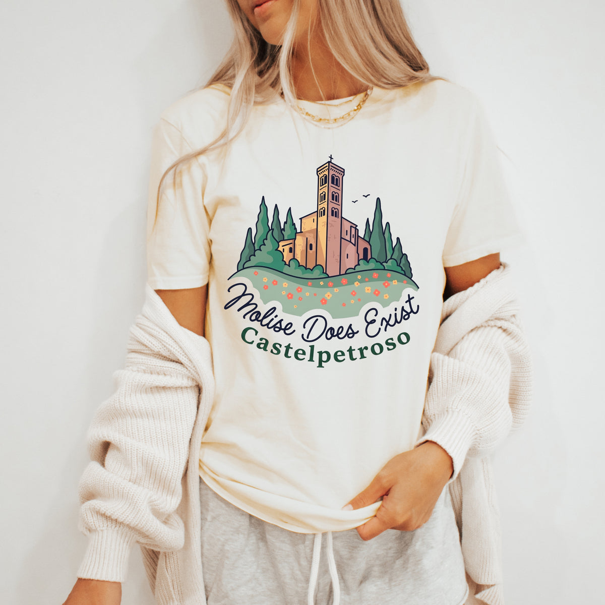 Molise Does Exist | Castelpetroso Italy Shirt  | Natural Soft Style Tshirt